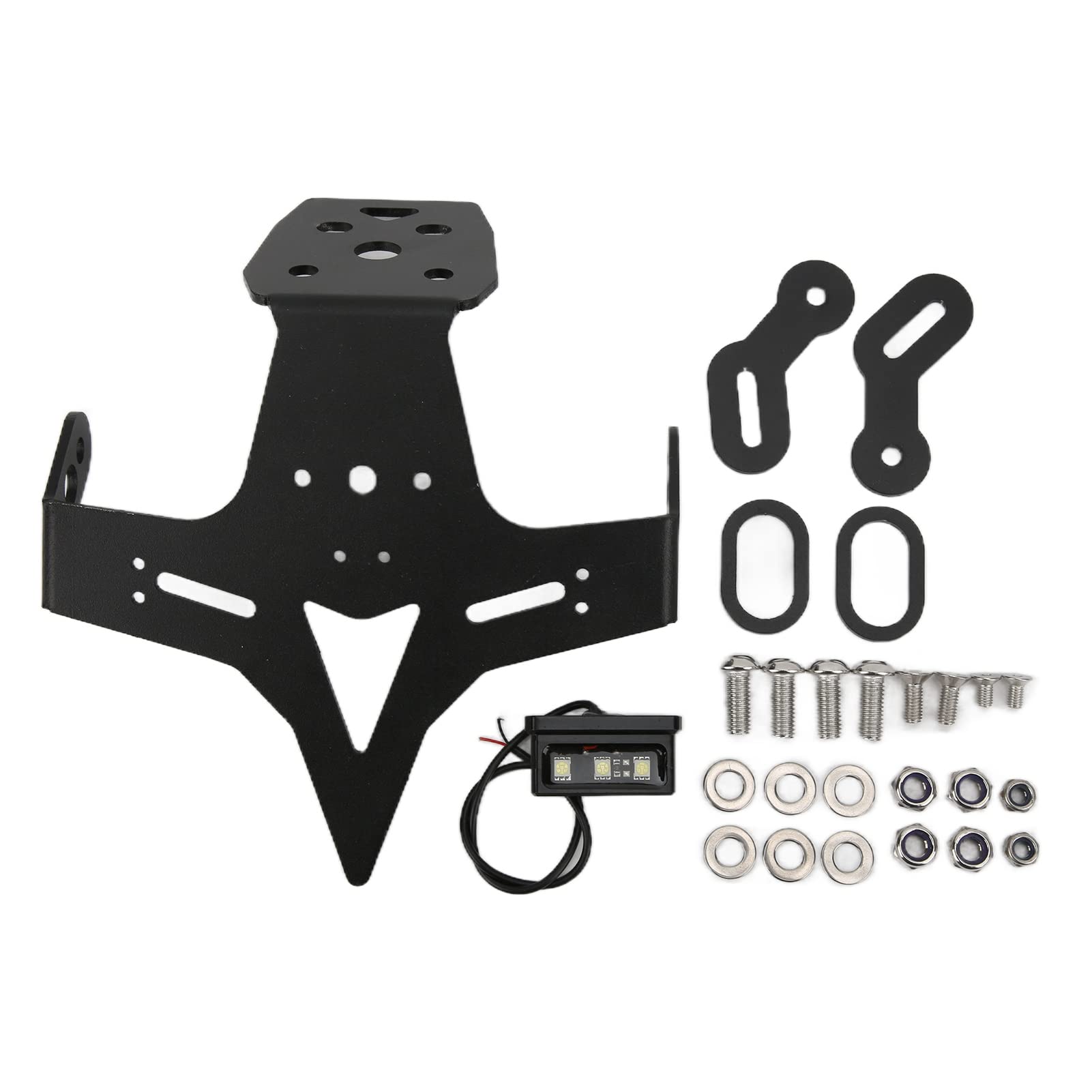 Ymiko Motorcycle License Plate Bracket Fender Eliminator - LED Light License Plate Holder Mount for Kawasaki ZX-25R (2020-2021) - Durable Replacement for Clean Rear End Look - Perfect for Street Bikes & Custom Builds