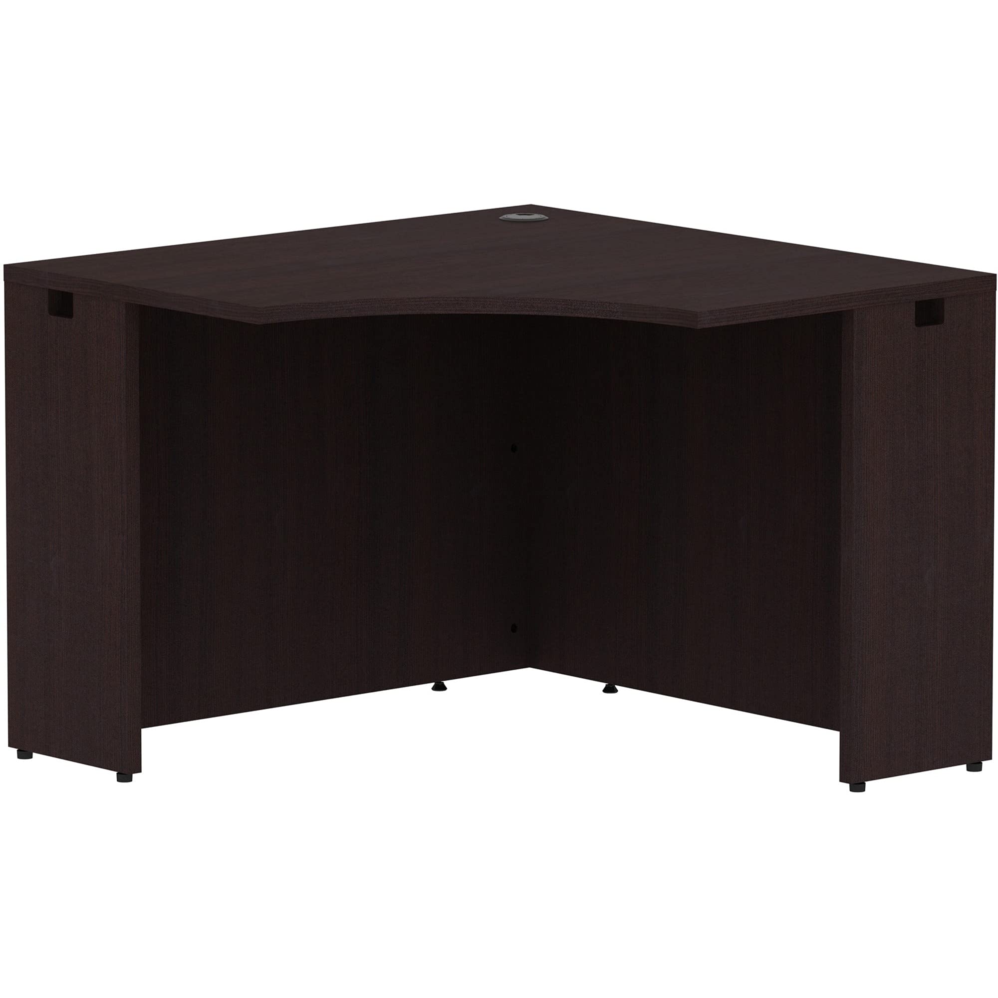 Lorell Espresso Laminate Desk - 42 Inch Home Office Computer Desk with Durable Surface, Modern Design for Small Spaces | Perfect for Remote Work, Study & Gaming