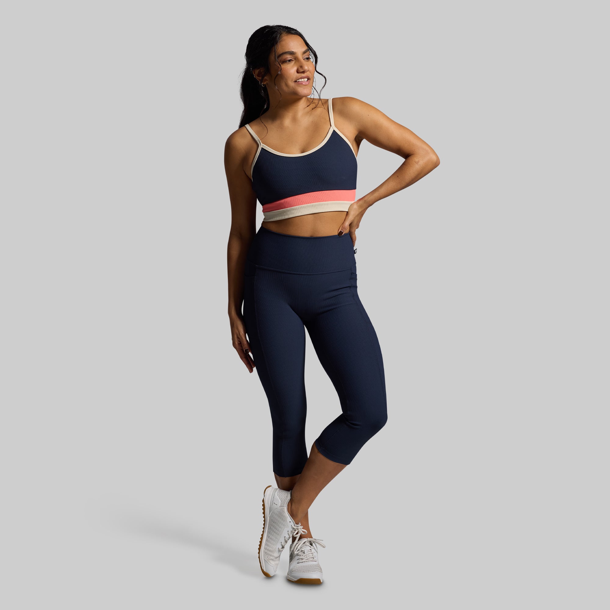 All or Nothing Capri Pants with Pockets - BP Navy | Women's Stretch Yoga Pants for Workout, Lounge & Travel