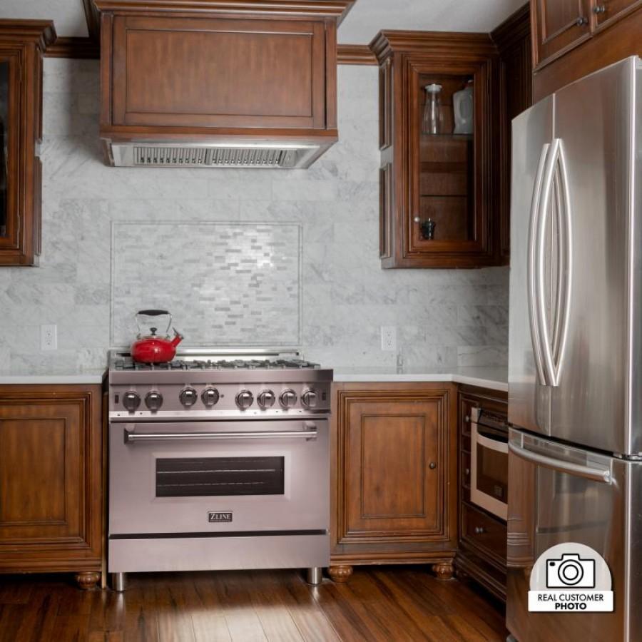 ZLINE 695 Stainless Steel Ducted Wall Mount Range Hood Insert - Powerful Ventilation for Kitchens, Restaurants & Commercial Spaces
