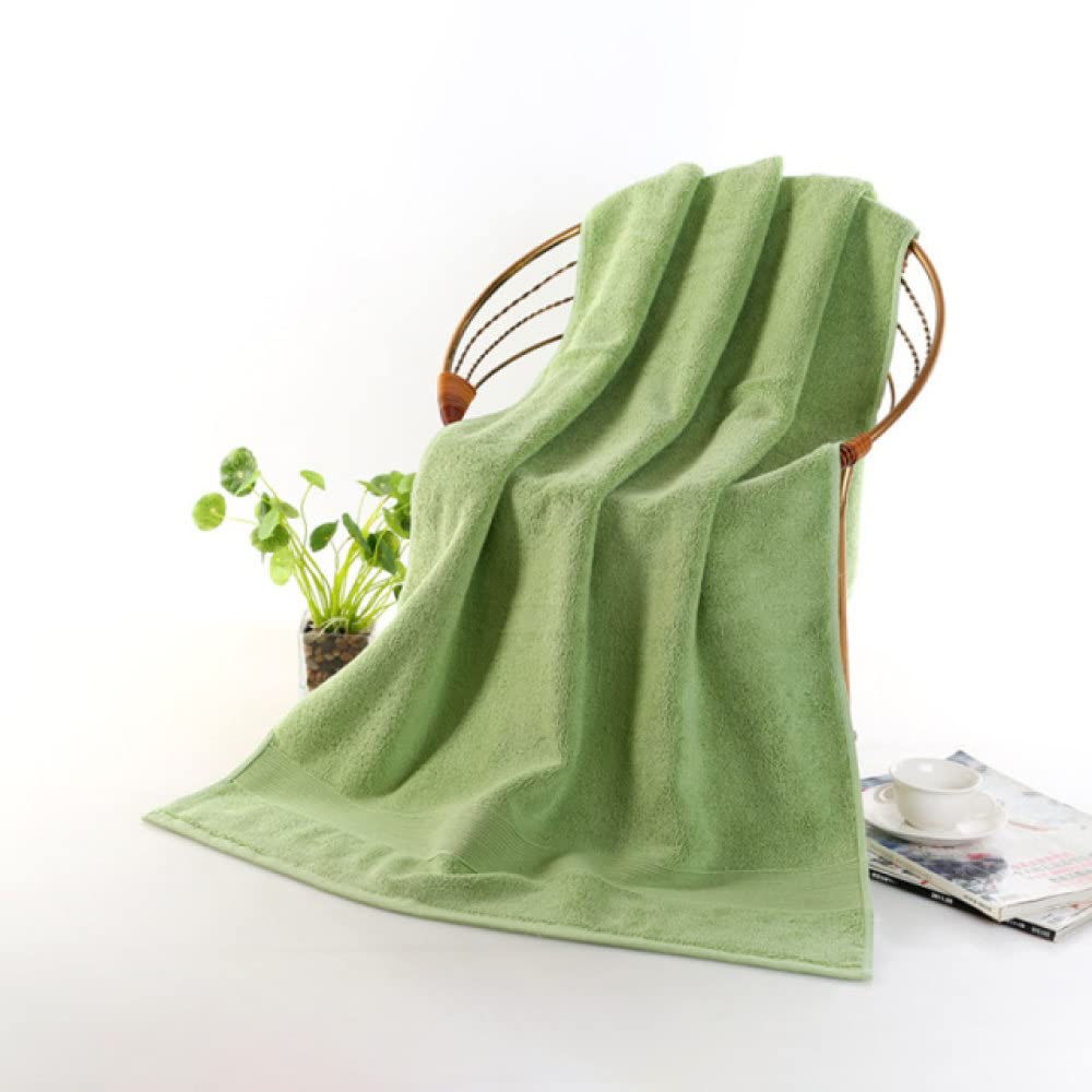 LSZA Luxury Cotton Bath Towel Set - 70x140cm Large Absorbent Hotel & Beach Towels for Adults - Soft & Quick-Drying Bathroom Towels - Perfect for Spa, Pool, Gym & Travel - Green