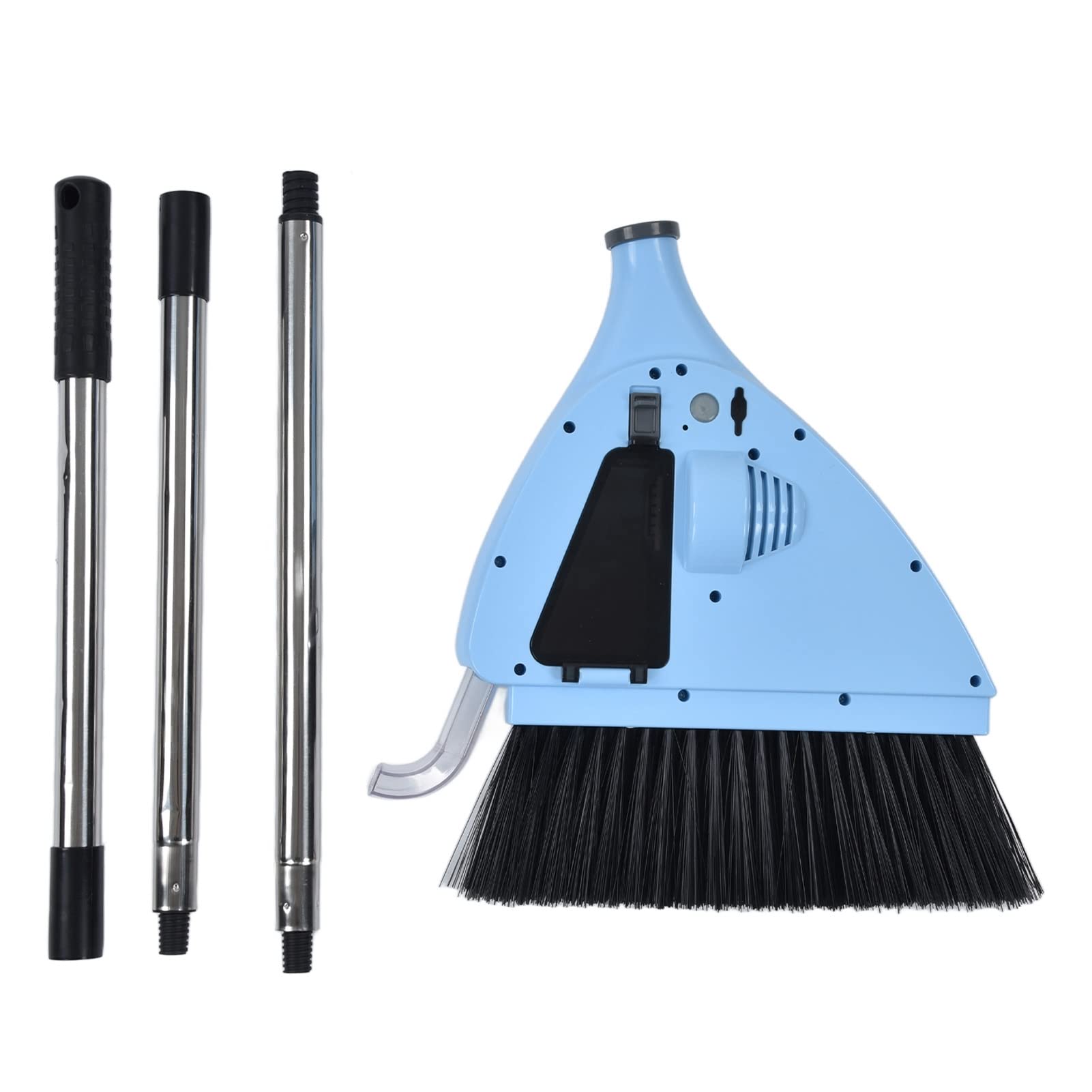 Rosvola 2-in-1 Cordless Vacuum Broom with Strong Suction | USB Rechargeable Quiet Floor Sweeper | Ideal for Hardwood, Tile & Carpet | Perfect for Bedroom, Living Room, Office & Hotel Cleaning