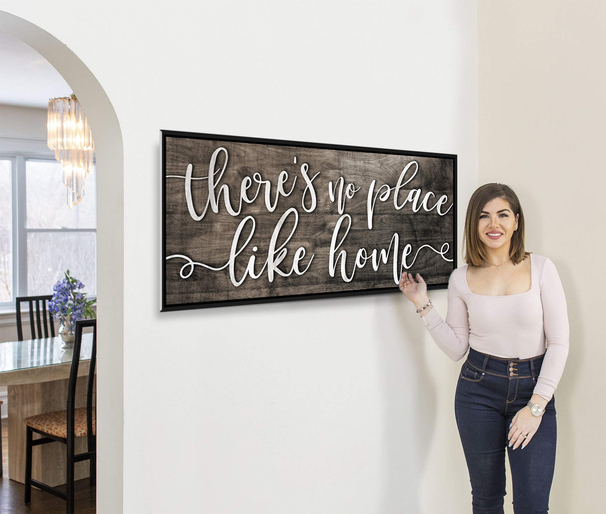 Rustic Home Decor - Floating Frame Wall Art for Living Room | Housewarming Gift
