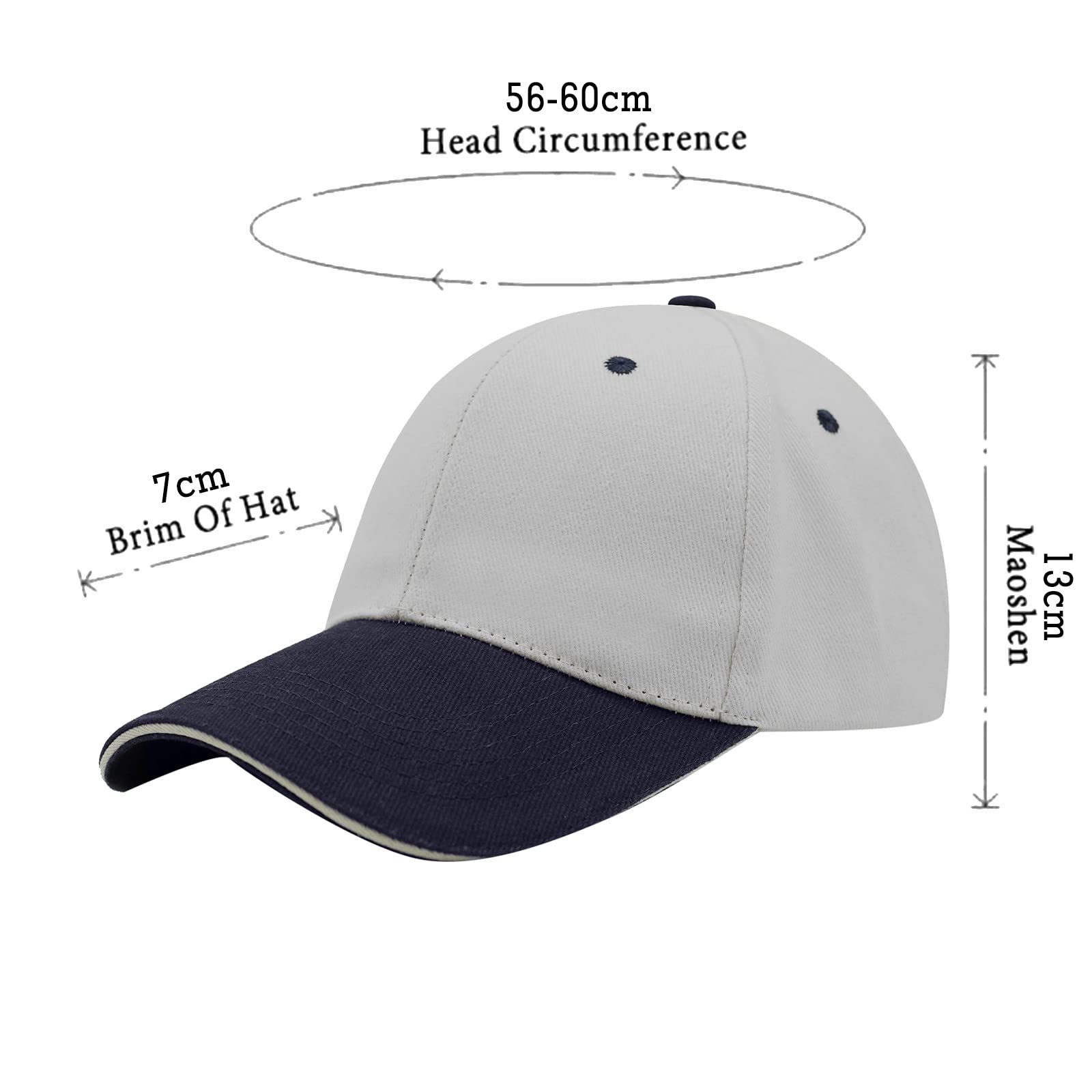 Adjustable Washed Baseball Cap for Golf & Tennis - Dad Hat for Outdoor Sports
