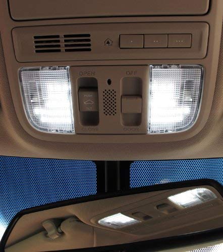 iJDMTOY Ultra Bright Xenon White LED Panel Lights - 3 PCS 57-SMD Interior Lights Kit for Honda Accord, Civic, CR-V, Insight & Acura TSX | Perfect for Night Driving & Car Interior Upgrade