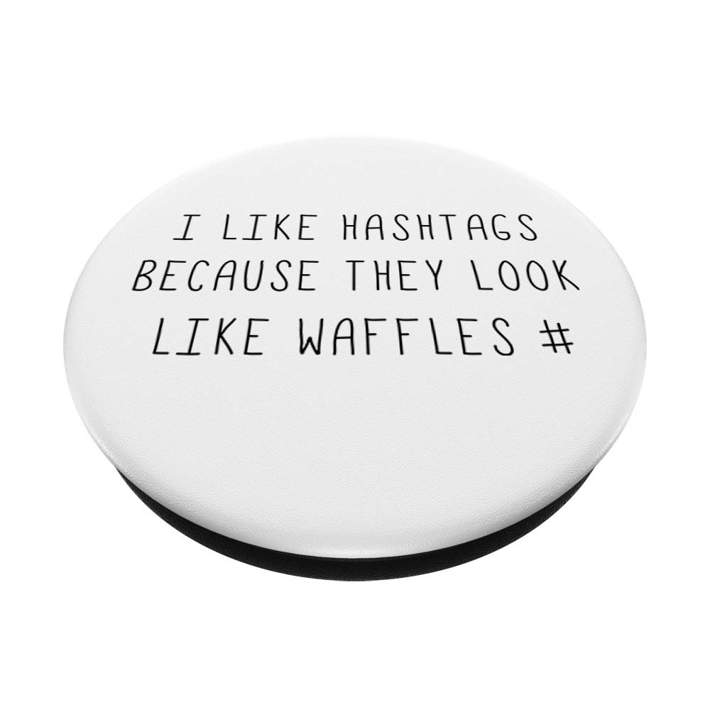 #Hashtag Waffle-Shaped Novelty T-Shirt - Fun & Trendy Graphic Tee for Social Media Lovers, Casual Wear & Gifts