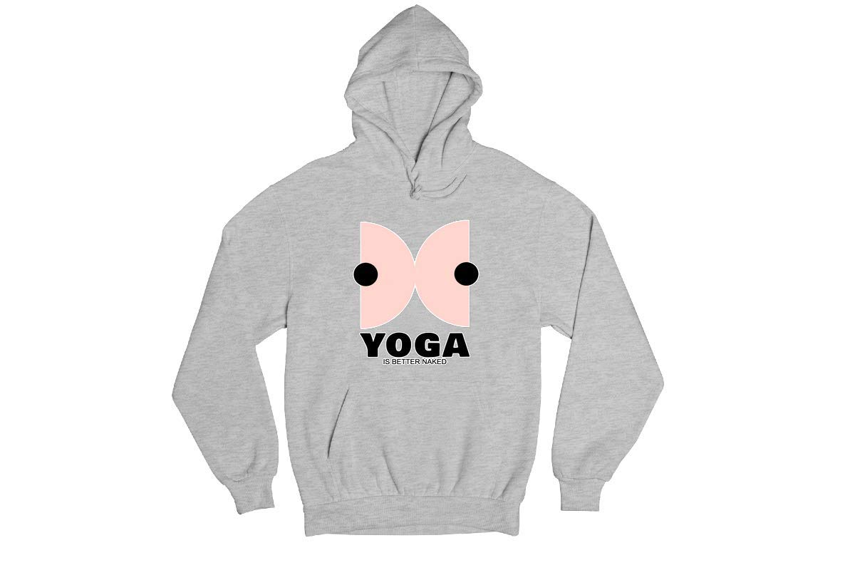 Funny Yoga Hoodie for Women & Men - Comfortable Cotton Workout Sweatshirt for Gym, Exercise & Casual Wear - Perfect for Yoga Class, Fitness Training & Lounge