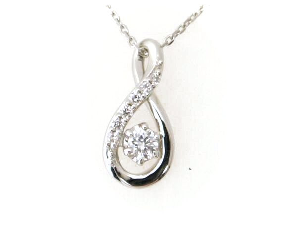 4℃ Diamond PT850 Necklace for Women - 18K White Gold Pendant with Genuine Diamonds, Elegant Gift for Anniversary, Valentine's Day & Special Occasions