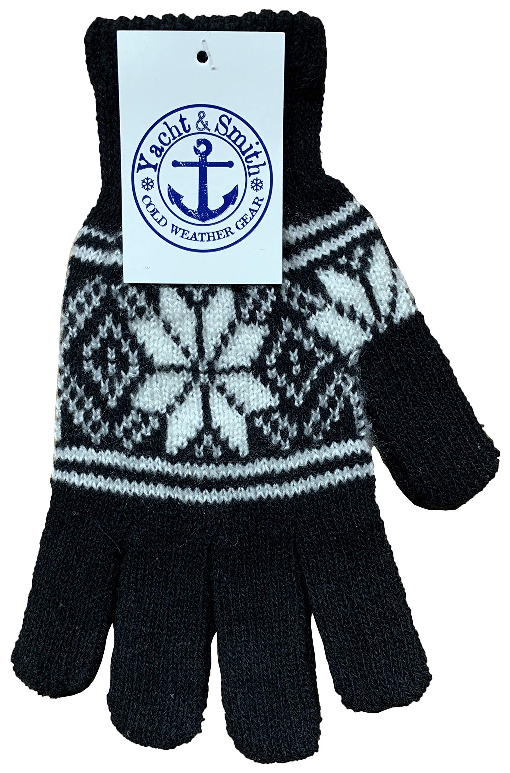 Yacht & Smith Wholesale Bulk Winter Magic Gloves - Warm Brushed Lining, Stretchable Unisex Thermal Gloves for Men & Women - Perfect for Skiing, Snowboarding & Outdoor Winter Activities