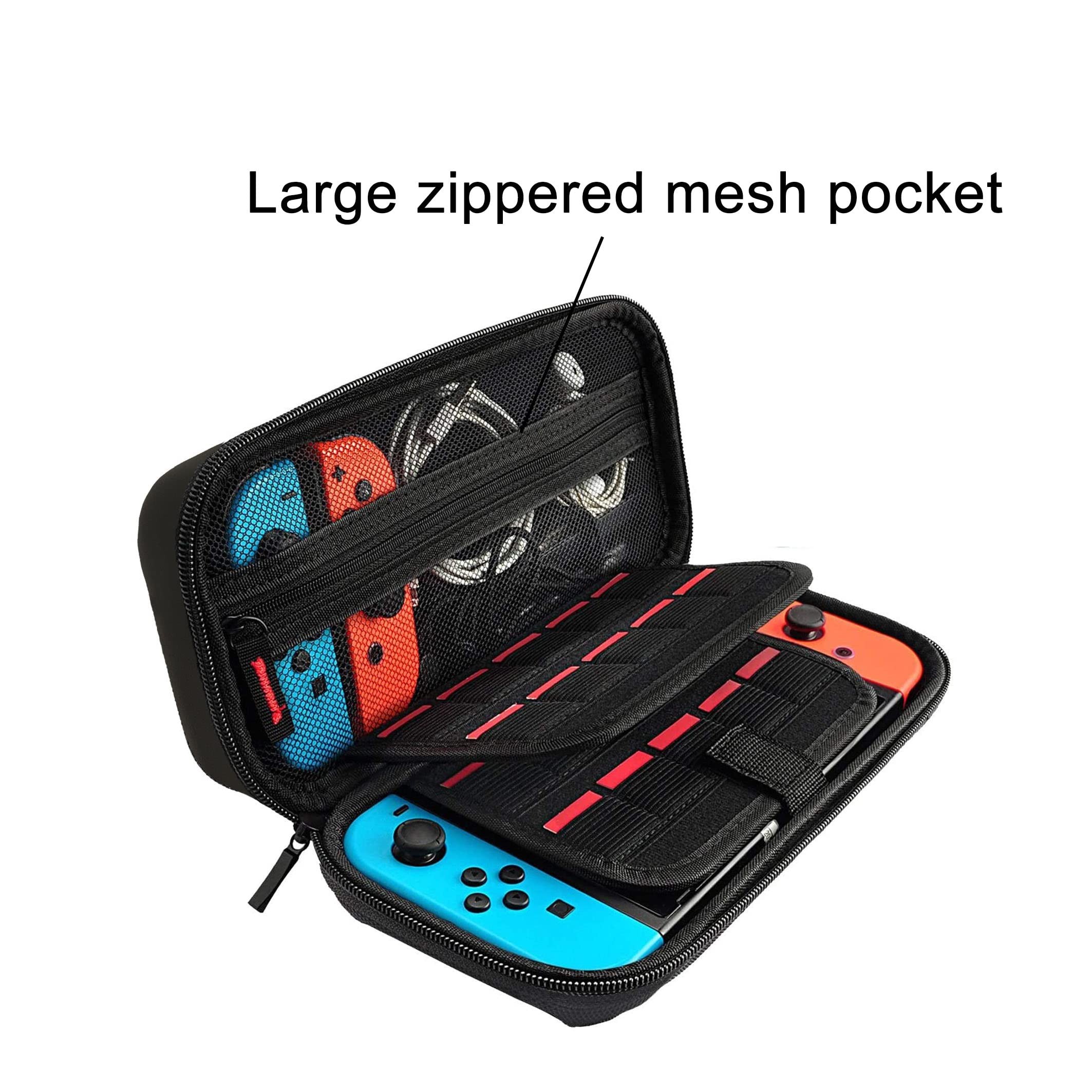 Personalized Nintendo Switch OLED Protective Case with Funny Mushroom Design - Travel & Carry Case for Gamers, Kids & Girls (MB128) - Perfect for Gaming On-The-Go & Gift Giving
