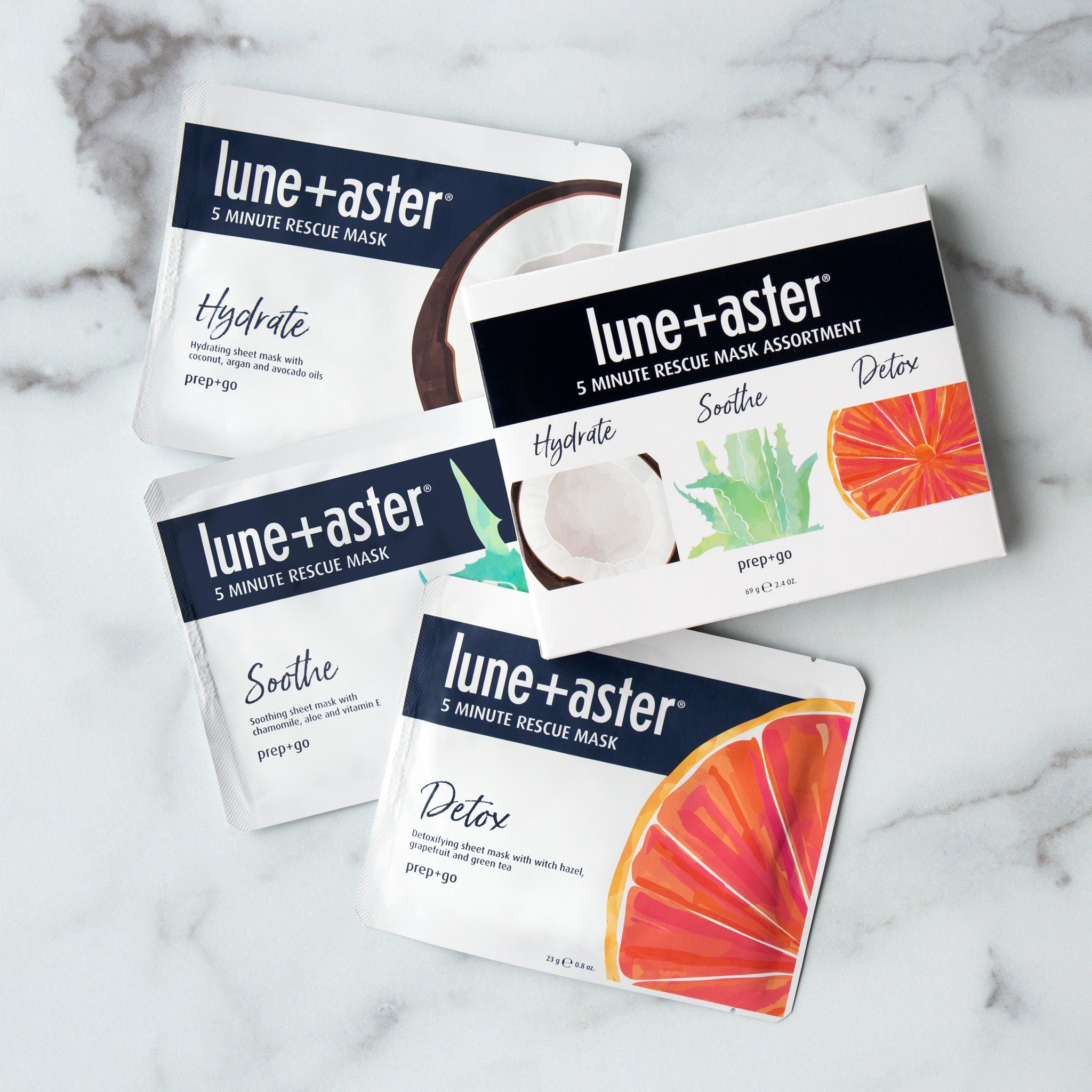 5 Minute Rescue Mask Trio Set - Hydrating, Soothing & Detoxifying Face Masks for Glowing Skin | Perfect for Spa Night, Self-Care & Travel Skincare Routine