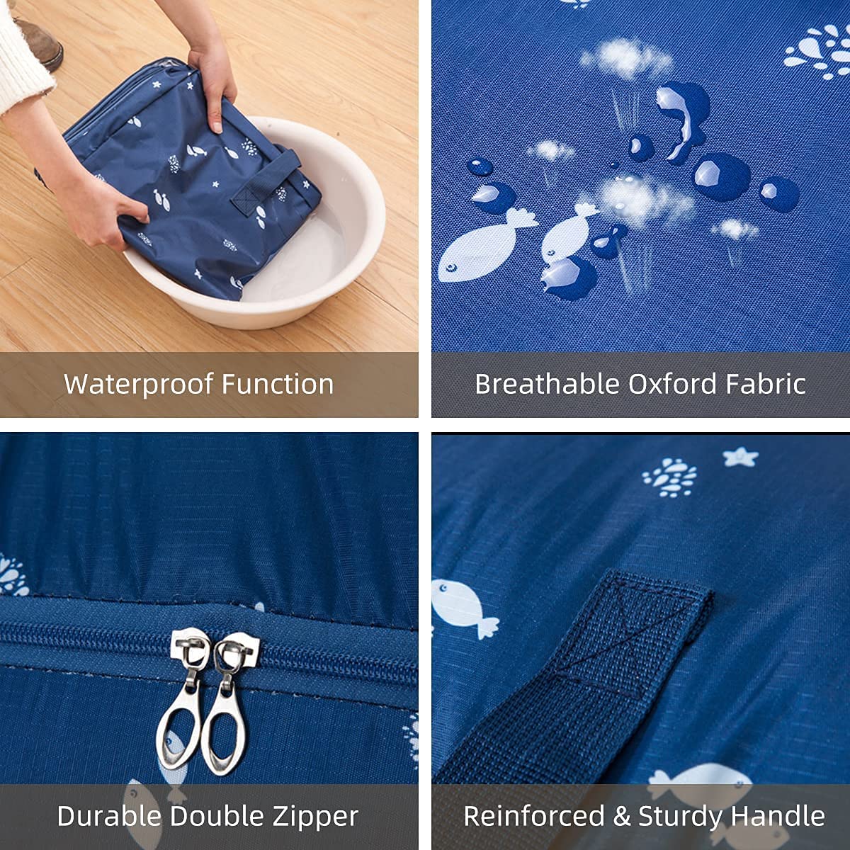 Premium Heavy Duty Storage Bags - 3 Size Packing Totes for Moving, Camping & Home Organization | Space Saving Clothes, Toys, Blankets & Quilt Storage Solution | Durable Moving Supplies & Travel Essentials