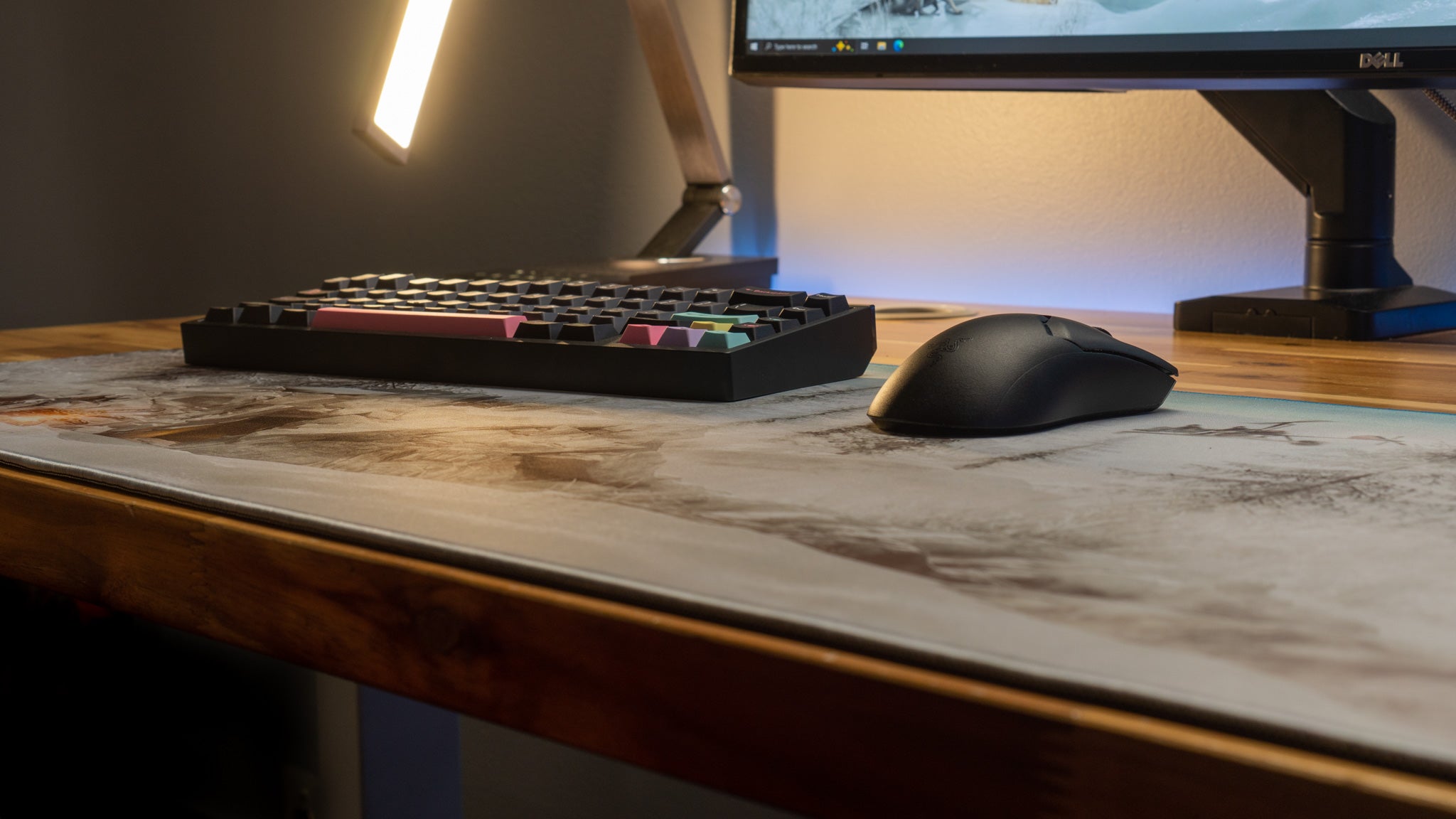 Tahliaaj Snowscape Limited Edition Gaming Desk Mat - Content Creator Collaboration Mouse Pad for PC & Console Gamers - Perfect for Esports, Streaming & Office Work
