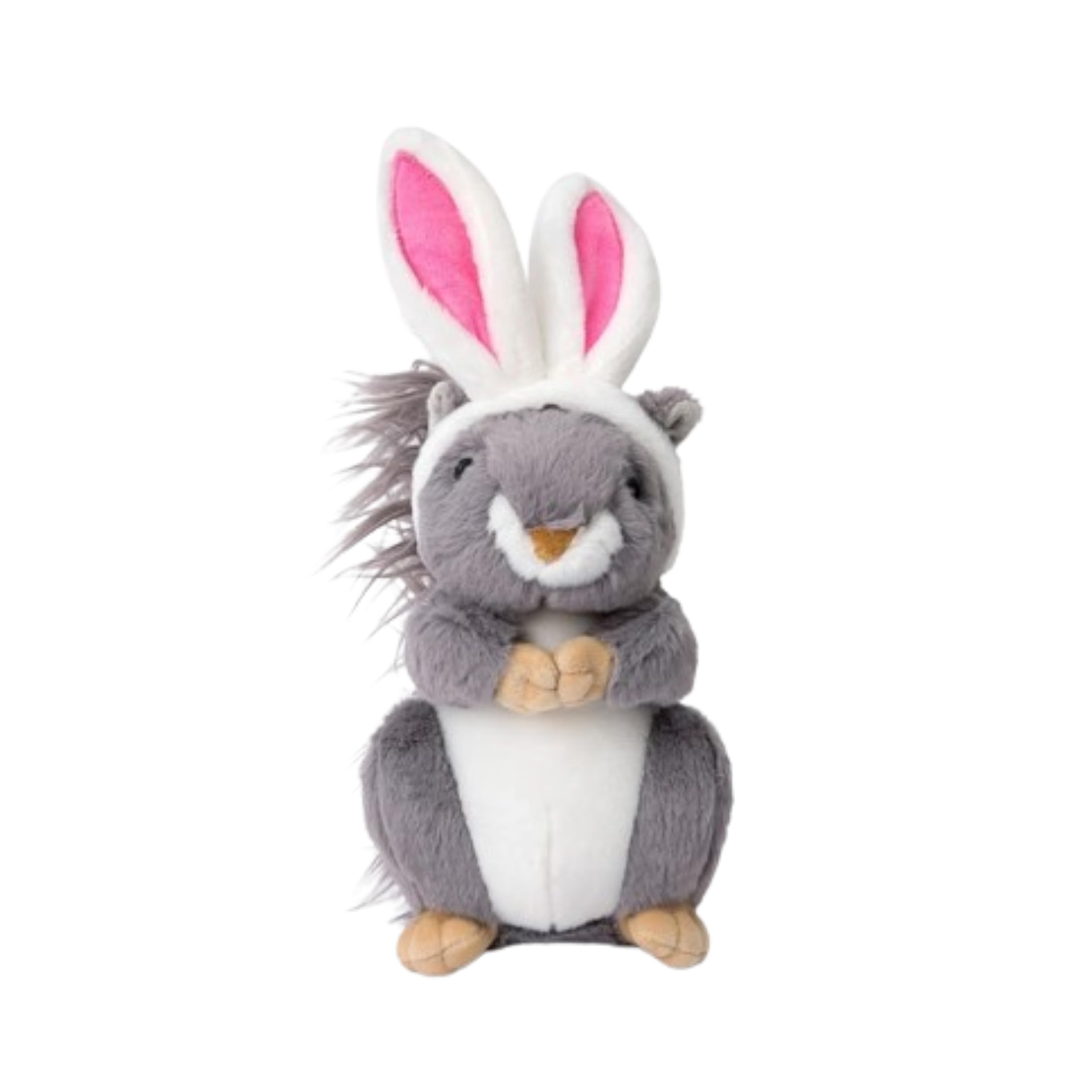 Midlee Easter Squirrel Bunny Plush Large Dog Toy - Soft & Durable Chew Toy for Big Dogs - Perfect for Easter Gifts, Playtime & Training (Brown)