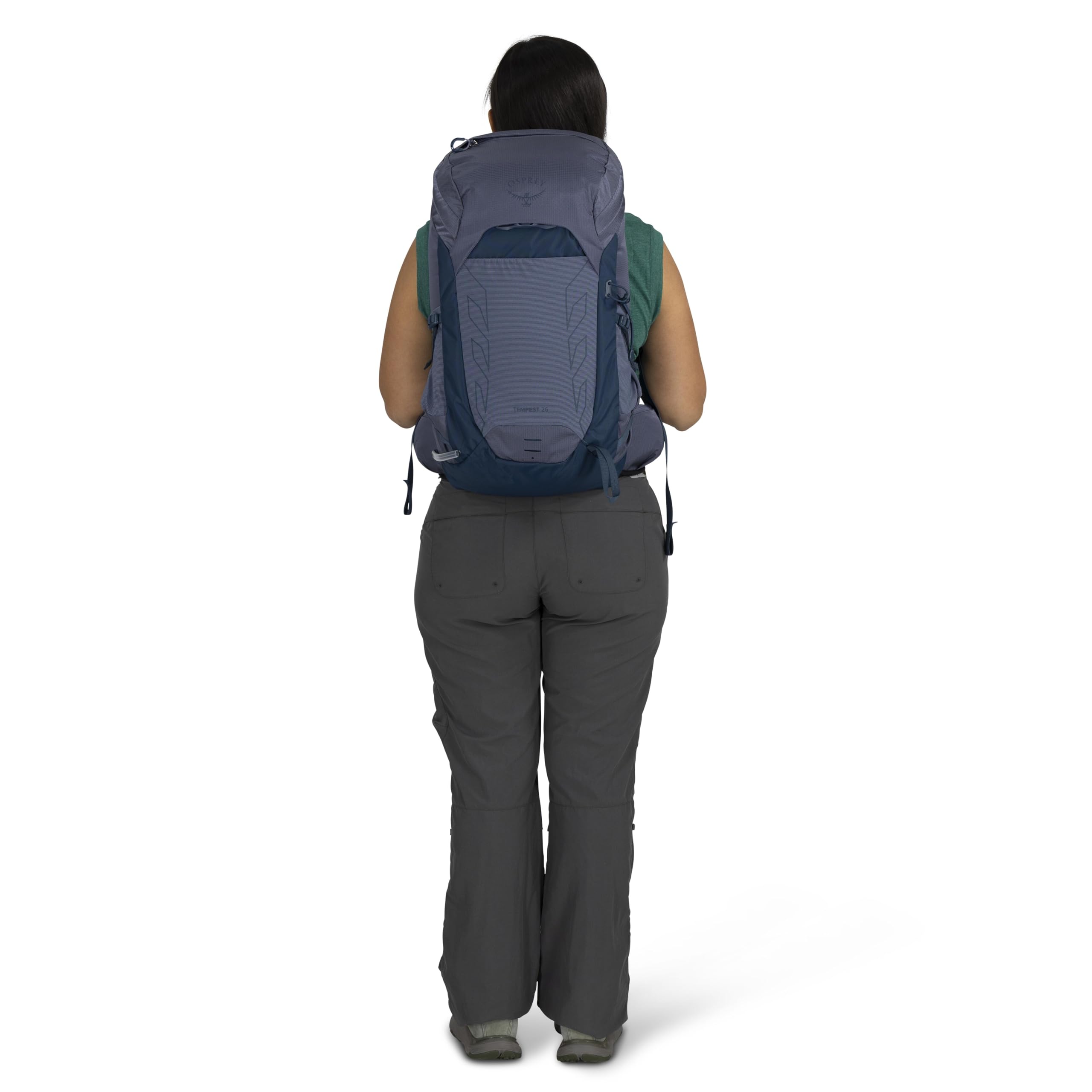 Osprey Tempest 26L Women's Lightweight Hiking Backpack with Hipbelt - Water-Resistant Daypack for Outdoor Adventures, Travel & Trekking - Anchor Blue/Atlas