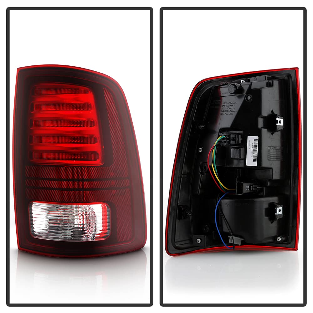 OEM Style LED Tail Lights for 2013-2018 Dodge Ram 1500 2500 3500 Sport - Aftermarket Replacement - Enhanced Night Visibility & Safety for Pickup Trucks