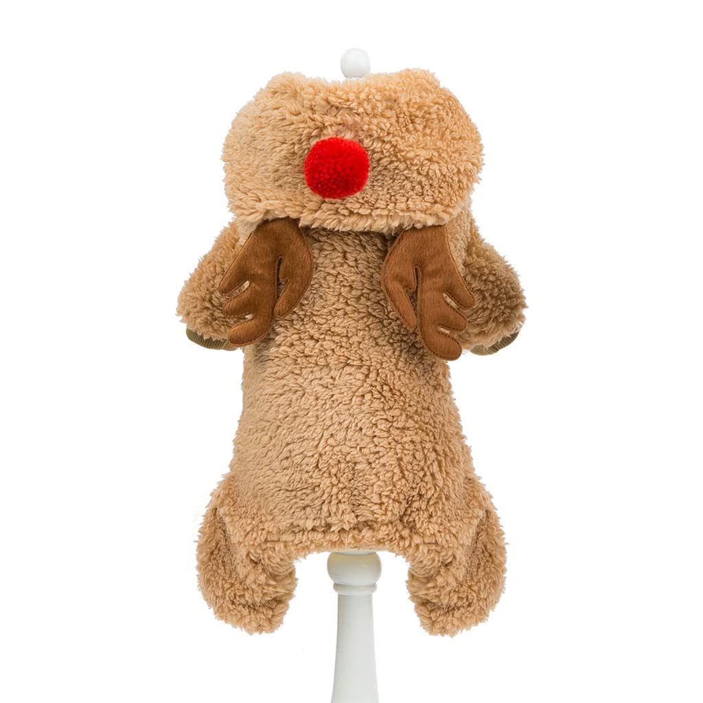 HMKGKJ Funny Dog Clothes - Winter Pet Coat Jacket & Jumpsuit for Small Dogs - Christmas Pet Outfit & Puppy Costume - Perfect for Holiday Photos, Outdoor Walks & Cold Weather Protection