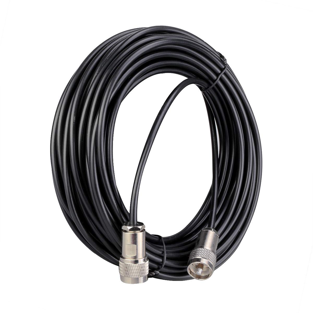 Retevis Low Loss Coaxial Cable - 15ft Pure Copper Coax Extension with SL16 Connector for RT97 Repeater & Two-Way Radios | Ham Radio, Emergency Communication, Outdoor Activities (1 Pack)