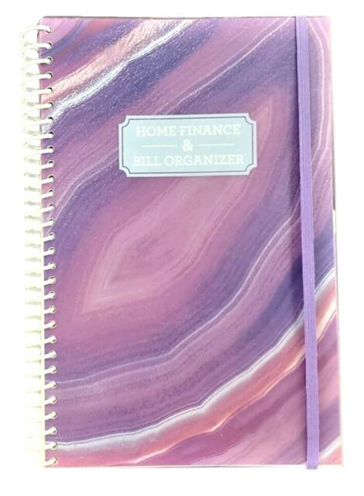Purple Geode Home Finance Organizer with Pockets - Bill Management System for Budgeting & Receipt Organization | Perfect for Home Office, Tax Prep & Family Budget Planning