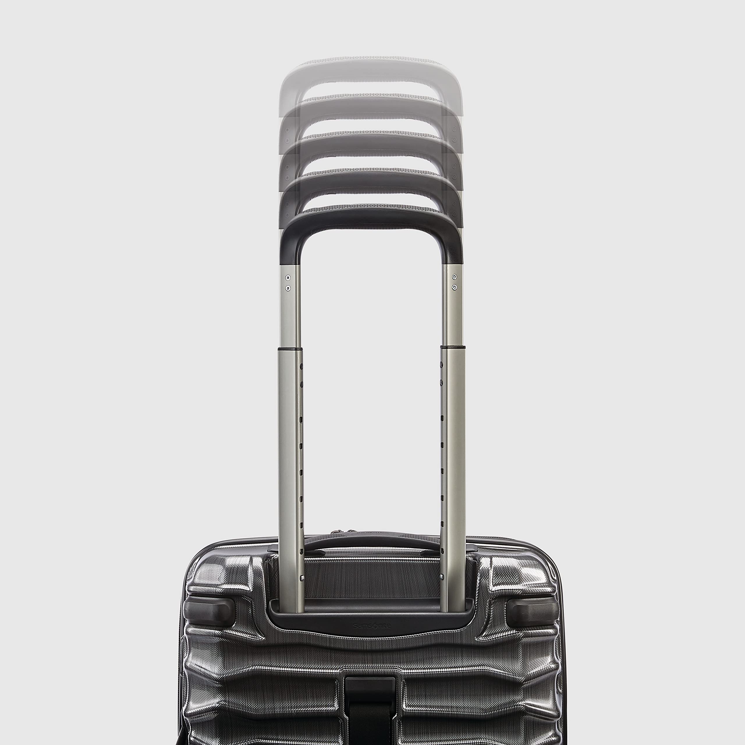 Samsonite Stryde 2 Hardside Expandable Luggage with Double Spinner Wheels | Carry On Spinner Suitcase | Brushed Graphite | Perfect for Business Travel & Weekend Getaways