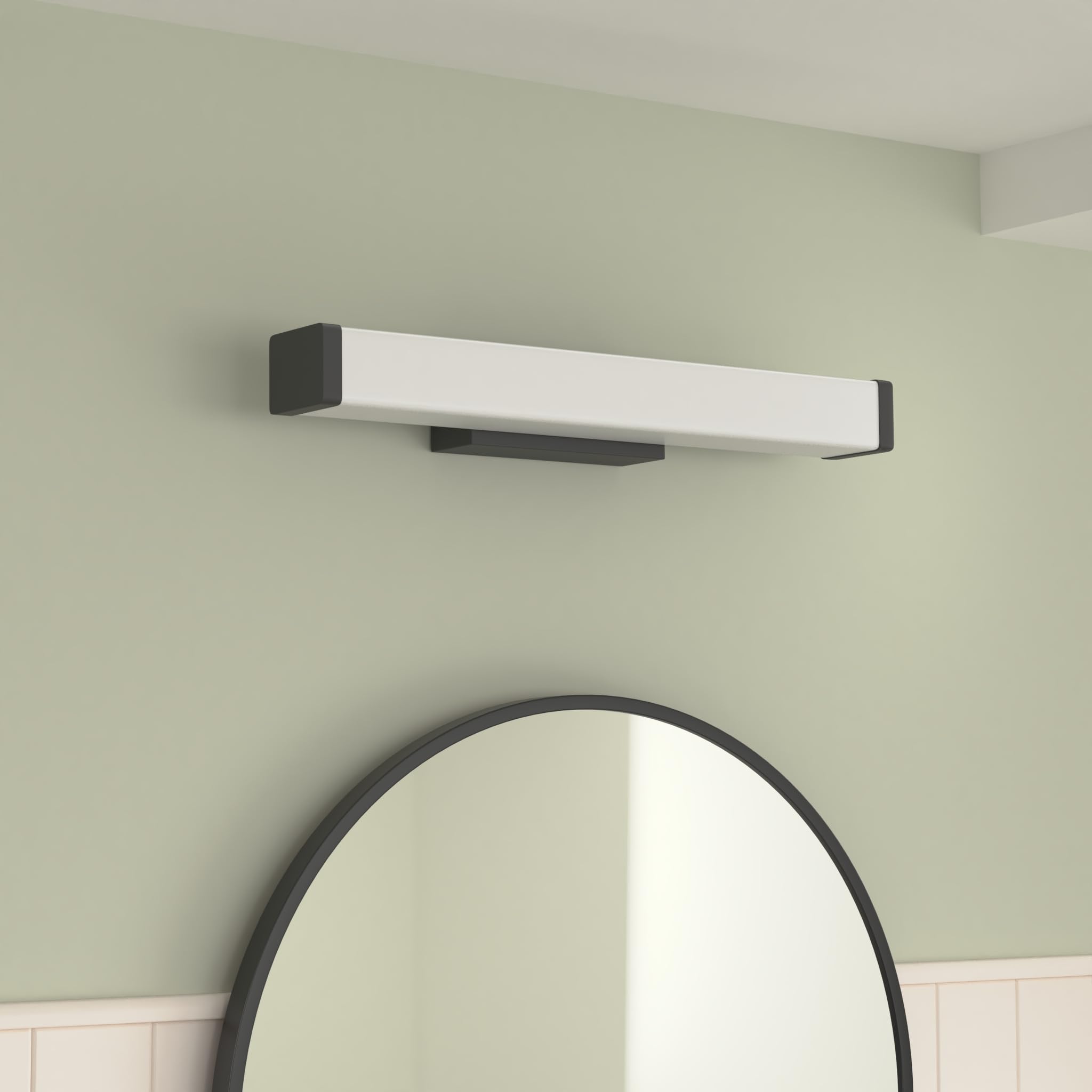 NOVELUX 24-inch LED Vanity Light - 25W 2200LM Dimmable Bathroom Mirror Light Fixture, 4000K Natural White, Energy Efficient & Easy Installation (1 Pack) - Perfect for Bathroom, Dressing Room & Makeup Area Lighting