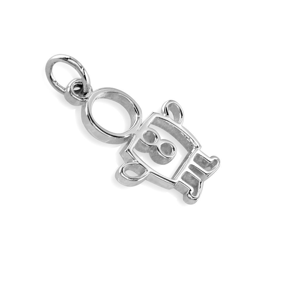14k White Gold Small Cookie Cutter Boy Charm - Perfect Gift for Mom & Grandma | Jewelry for Baking Enthusiasts & Family Keepsakes