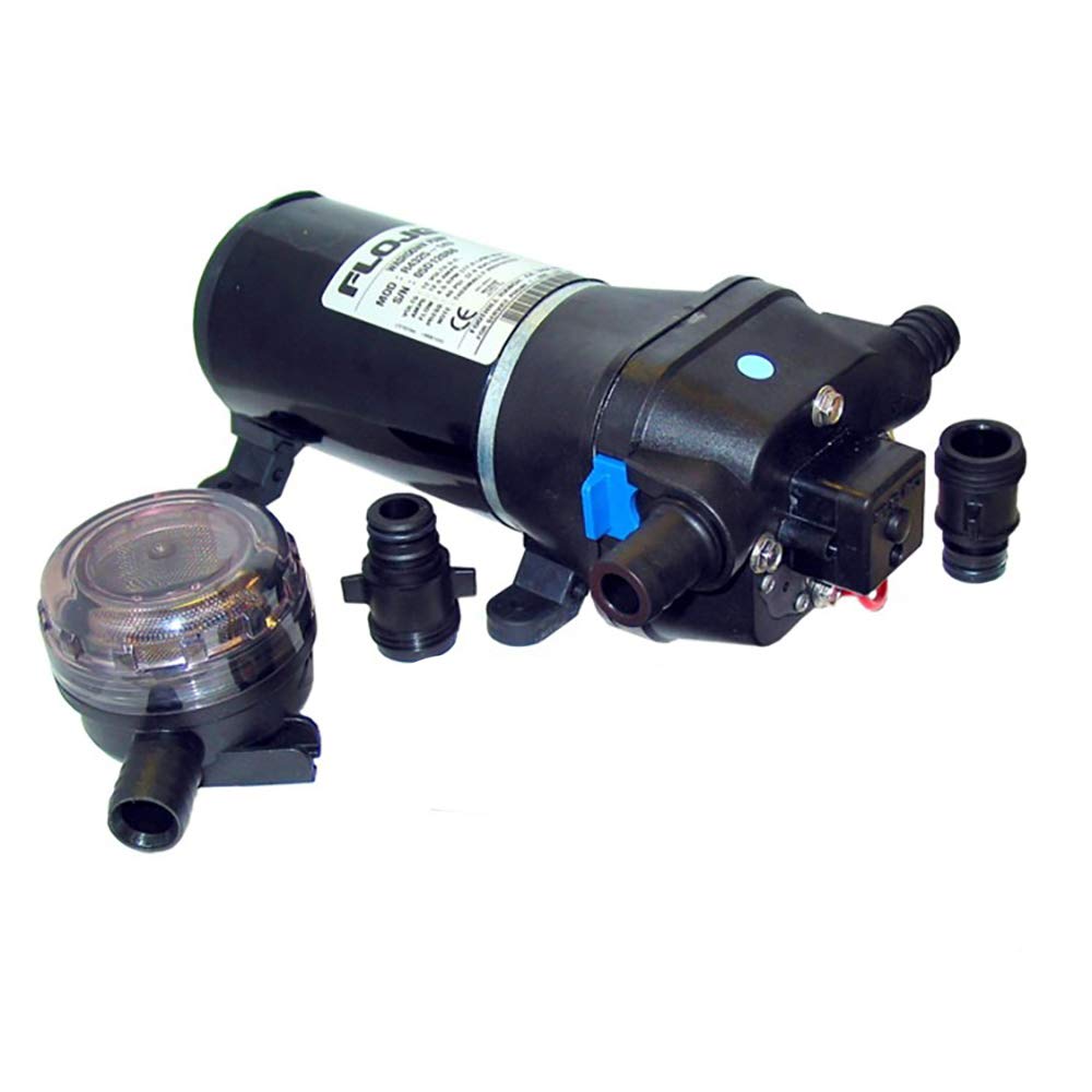 Flojet 4325 Series Heavy Duty Automatic Deck Washdown Pump - Quad II Diaphragm - Ideal for Marine, RV & Industrial Cleaning Applications