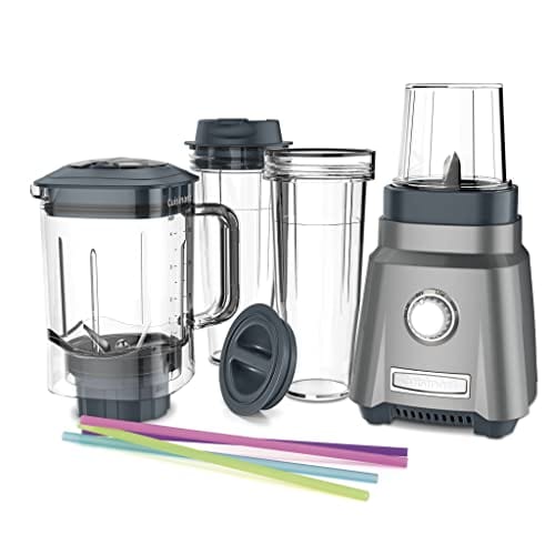 Cuisinart CPB-380 Hurricane Compact Juicing Blender - Powerful 350W Motor, Easy Clean Design, Perfect for Smoothies & Juicing - Gunmetal Finish for Kitchen & Home Use