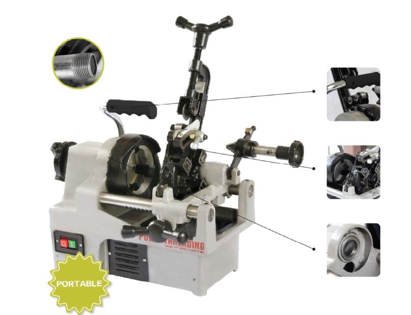 Aiko 1/2 1 650W Portable Threading Machine 240V | Model: TM AK Z1T25AF