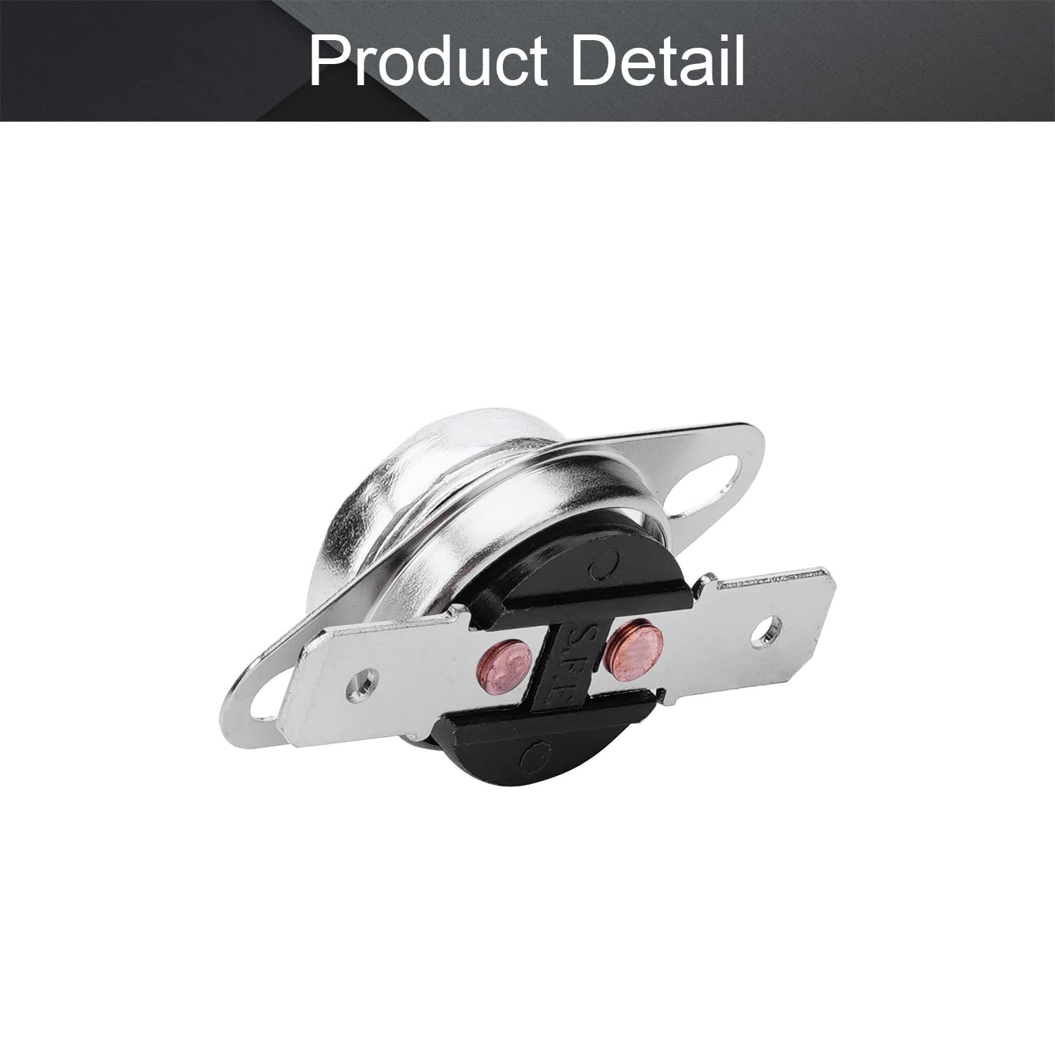 Fielect 5Pcs KSD301 Thermostat 105°C/221°F NC Adjustable Snap Disc Limit Control Switch - Microwave Oven, Coffee Maker & Appliance Temperature Control