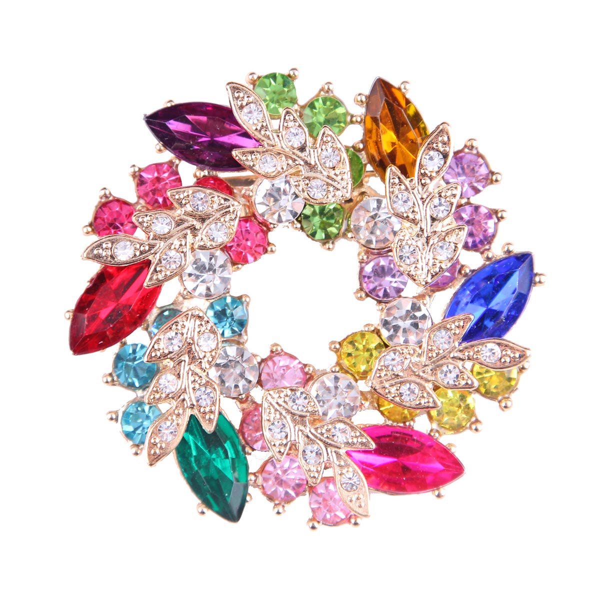 Seven Wolves Rhinestone Brooch Pin for Women - Wedding & Banquet Jewelry