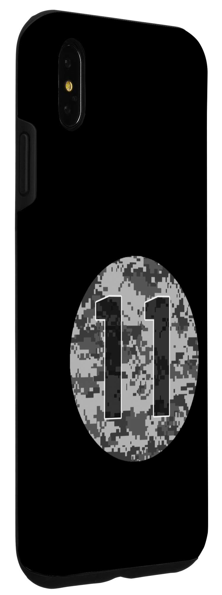 iPhone XS Max Case with #11 Camo Design - Durable Protective Cover for Baseball, Softball, Soccer, Basketball & Lacrosse Players - Perfect for Sports Enthusiasts and Outdoor Activities