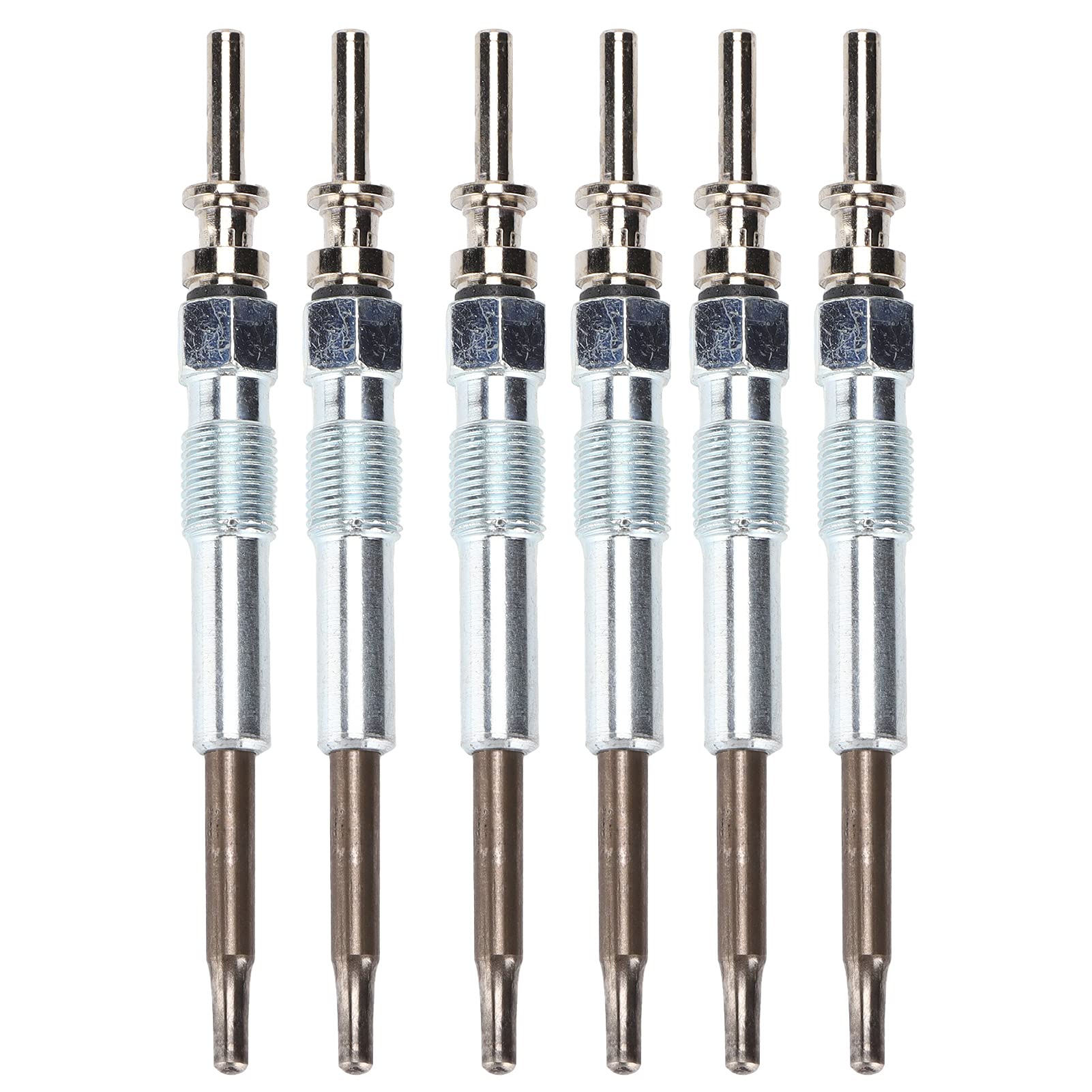 Akozon 6pcs Metal Glow Plug Heater 12237786869 - Compatible with BMW 3 5 6 7 Series X3 X5 X6 - Perfect for Winter Engine Starts & Cold Weather Performance