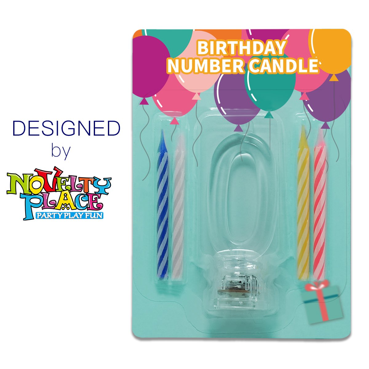 Flashing Multicolor LED Birthday Number Candle Set - 0 to 9 Cake Topper with 4 Wax Candles | Perfect for Birthday Parties, Anniversaries & Celebrations