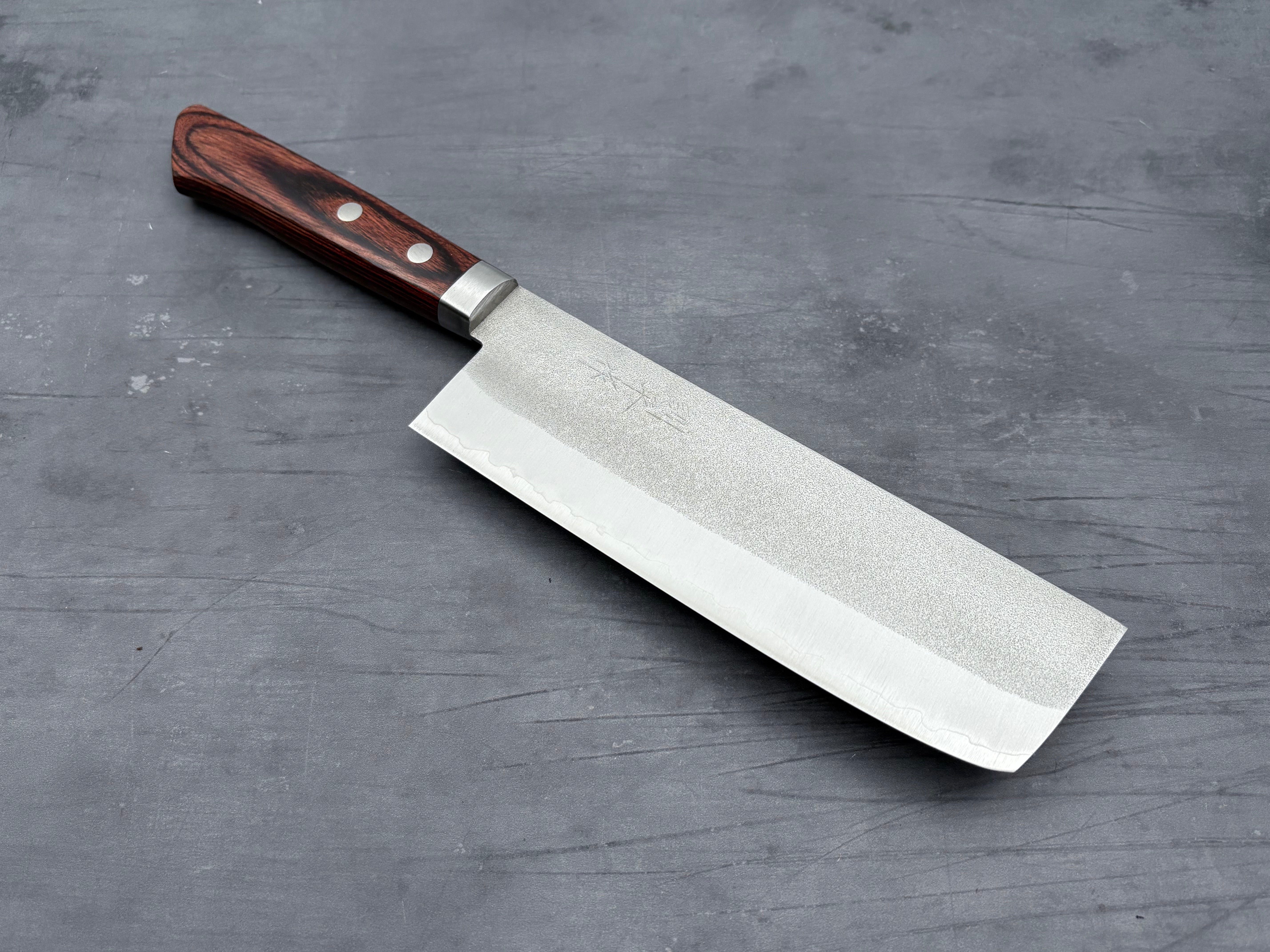 Masutani V1 Nakiri Japanese Vegetable Knife - High Carbon Stainless Steel Blade for Precise Chopping, Slicing, and Dicing - Perfect for Home Chefs and Professional Kitchens