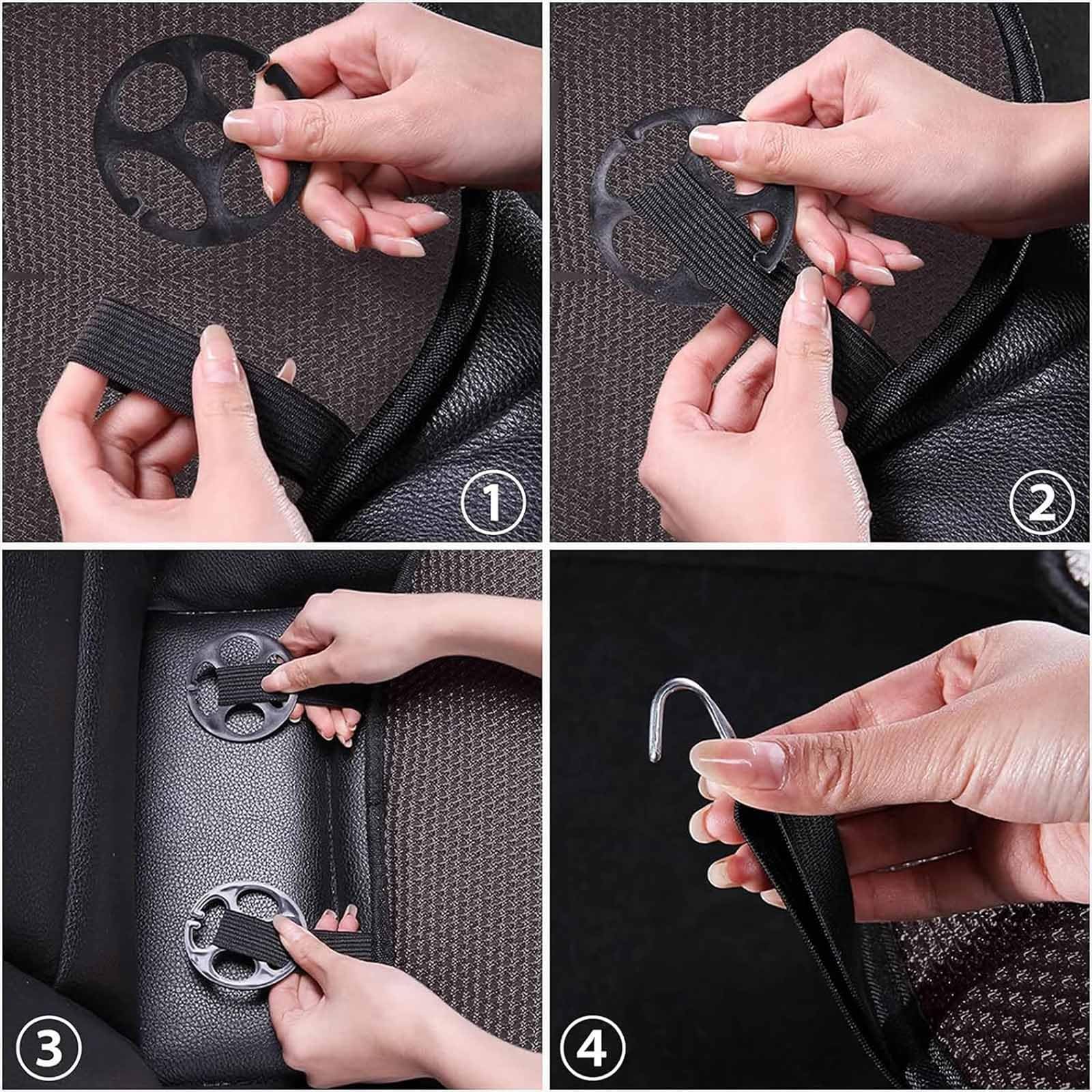 Breathable Ice Silk Non-Slip Car Seat Pad - Cooling & Ventilated Car Seat Cover for Summer (Black, 2-Pack) | Stay Cool & Comfortable on Long Drives & Hot Days