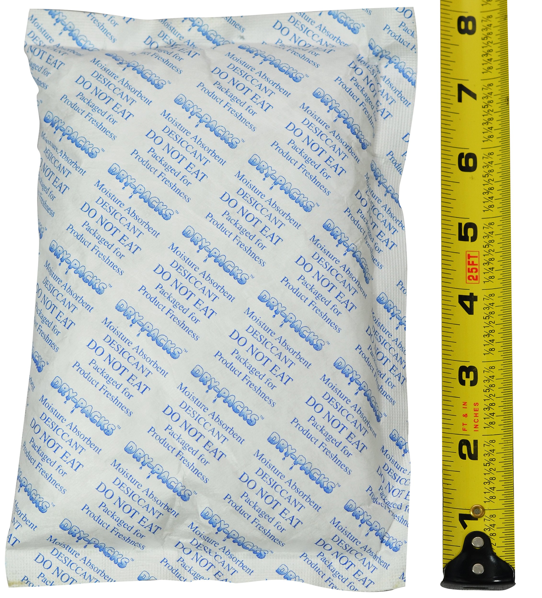 Dry-Packs Absorbent Industries Silica Gel 448g Tyvek Rechargeable Dehumidifier - Moisture Absorber for Closets, Storage, Boats & RVs (1 Pack, White)