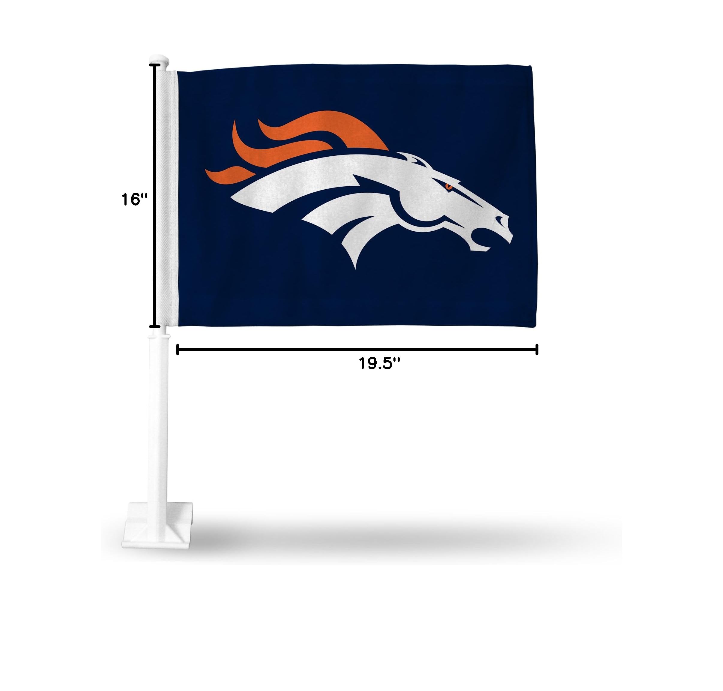 NFL Car Flag Double Sided - Officially Licensed Team Logo Car Accessory for Game Day & Tailgating - Show Your Team Spirit While Driving