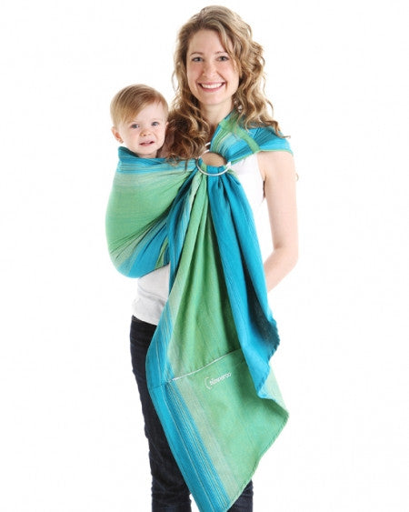 Chimparoo Ring Sling Baby Carrier - Adjustable Pleated Shoulder Support for Newborn to Toddler - Perfect for Hands-Free Parenting, Shopping & Outdoor Adventures