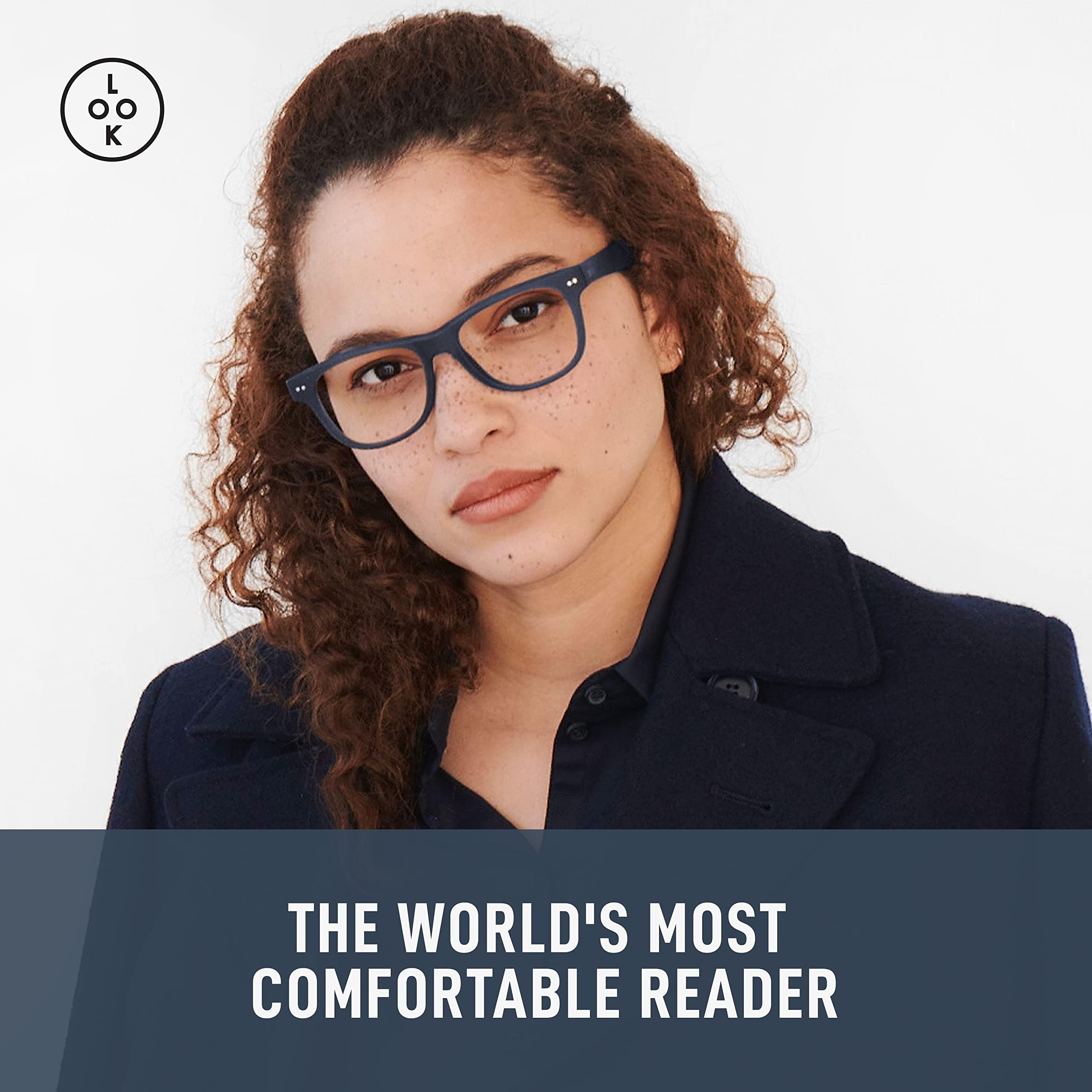 LOOK OPTIC Sullivan Reader - Stylish Unisex Reading Glasses with High Optical Quality, Comfortable & Scratch Resistant Lenses - Perfect for Reading Books, Using Digital Devices & Everyday Wear