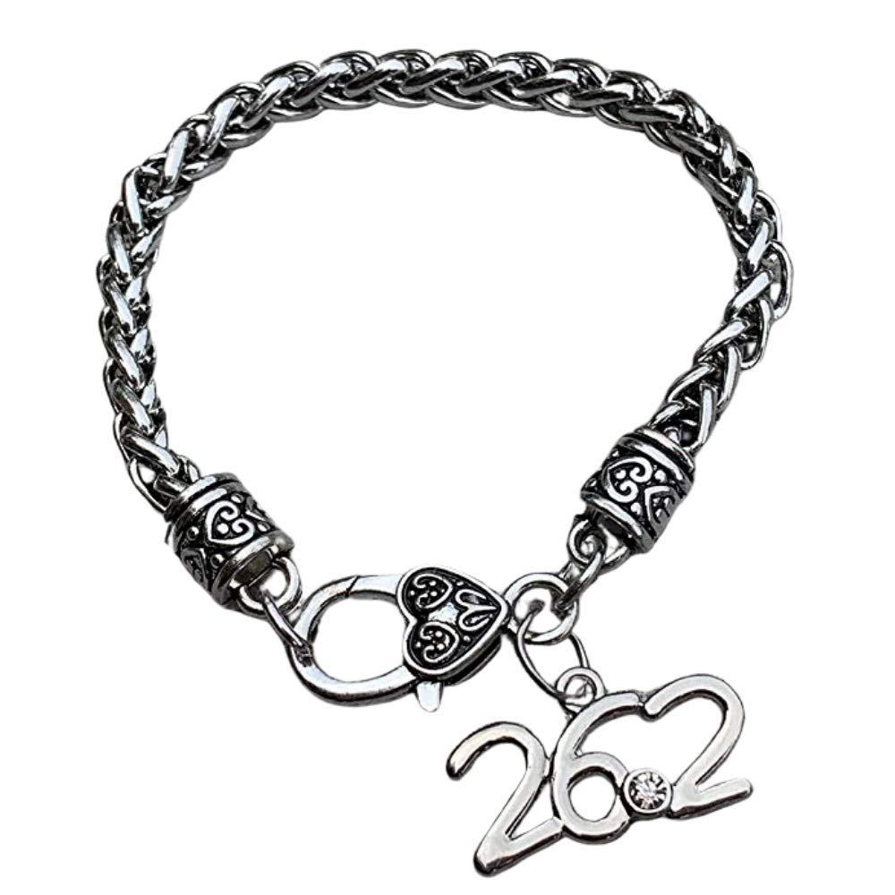 Sportybella Marathon Bracelet for Women - 26.2 Running Charm Bracelet, Runner Jewelry Gift for Marathon Finishers - Perfect for Race Day, Training Motivation & Athletic Celebration