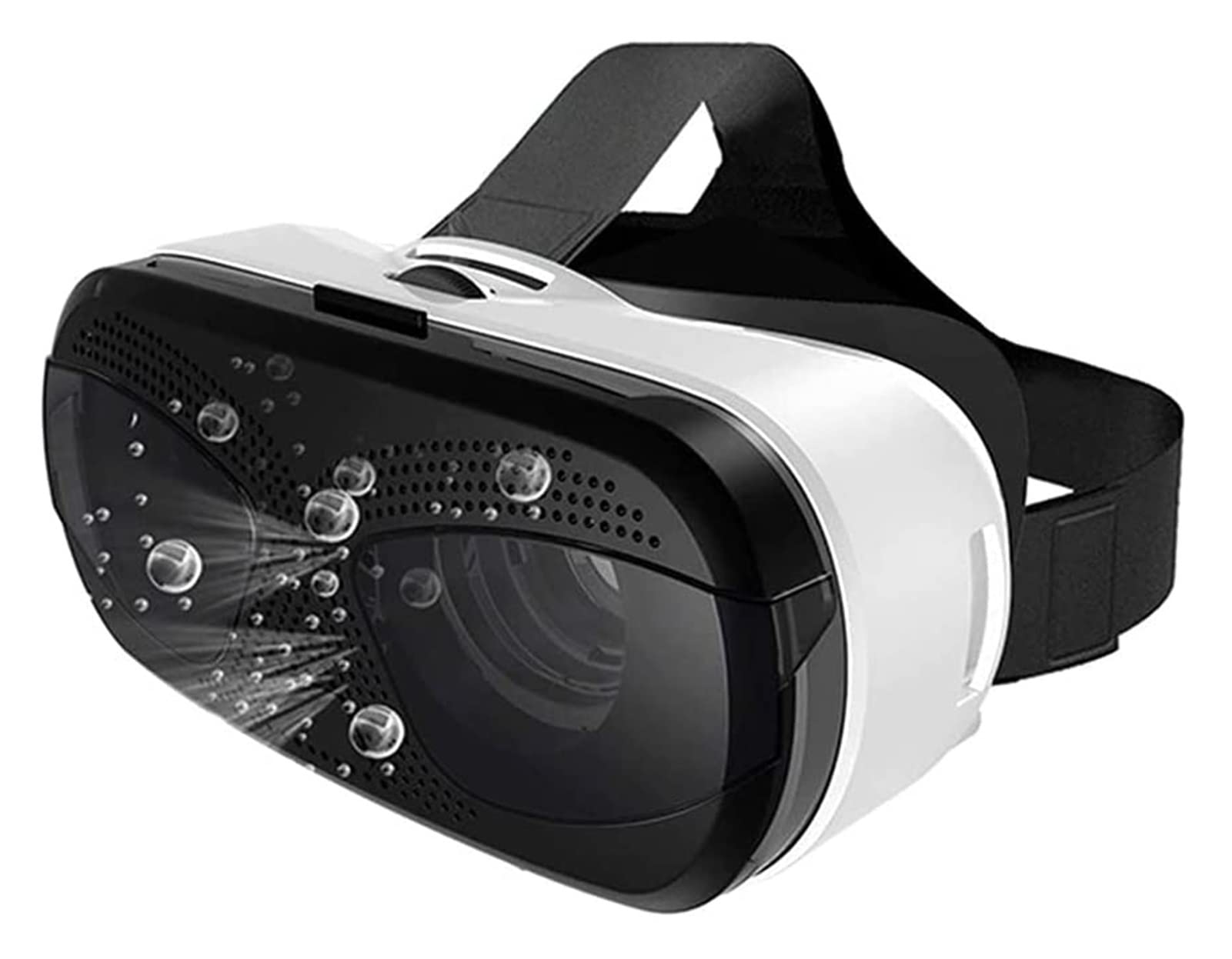 KSDCDF VR Headset for Smartphones - Adjustable Virtual Reality Glasses with Comfortable Design | Play 3D Games & 360° Movies on Mobile | Perfect Gift for Kids & Adults (White) | Ideal for Gaming, Movie Watching & Virtual Travel Experiences