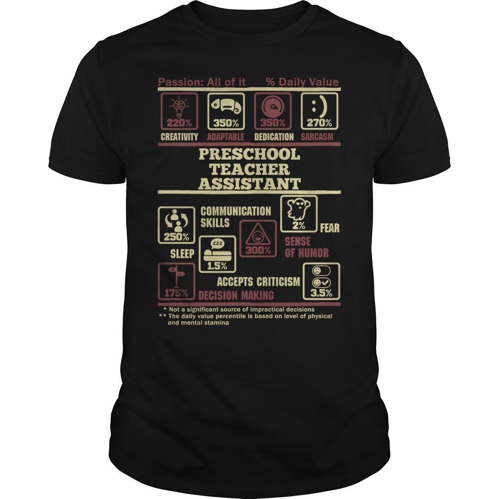 Preschool Teacher Assistant Shirt - Comfortable Workwear for Educators
