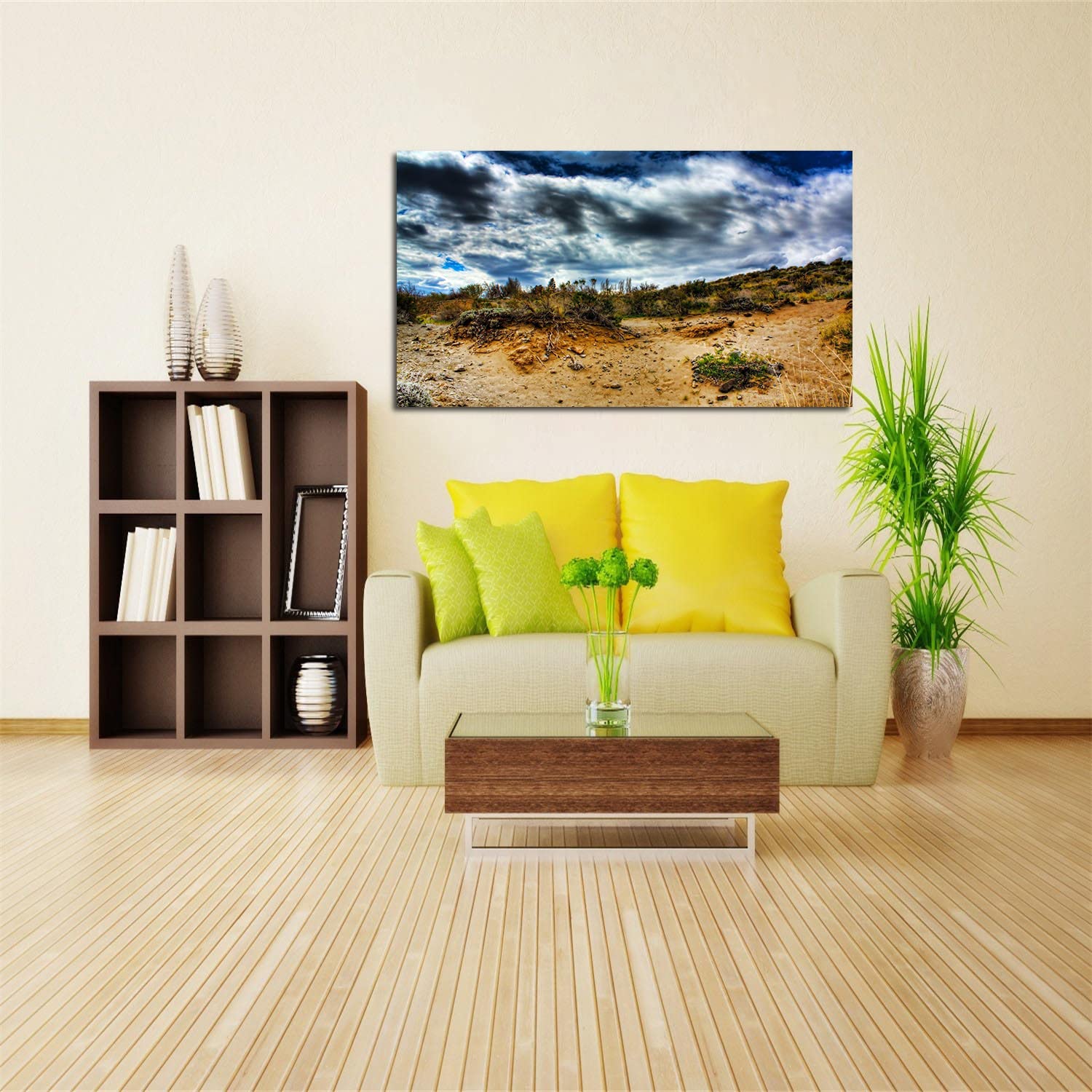 Barren Hill Canvas Art - Framed Landscape Painting for Wall Decor - Ready to Hang for Home, Office, Bedroom - Perfect for Living Room & Dining Room Decoration