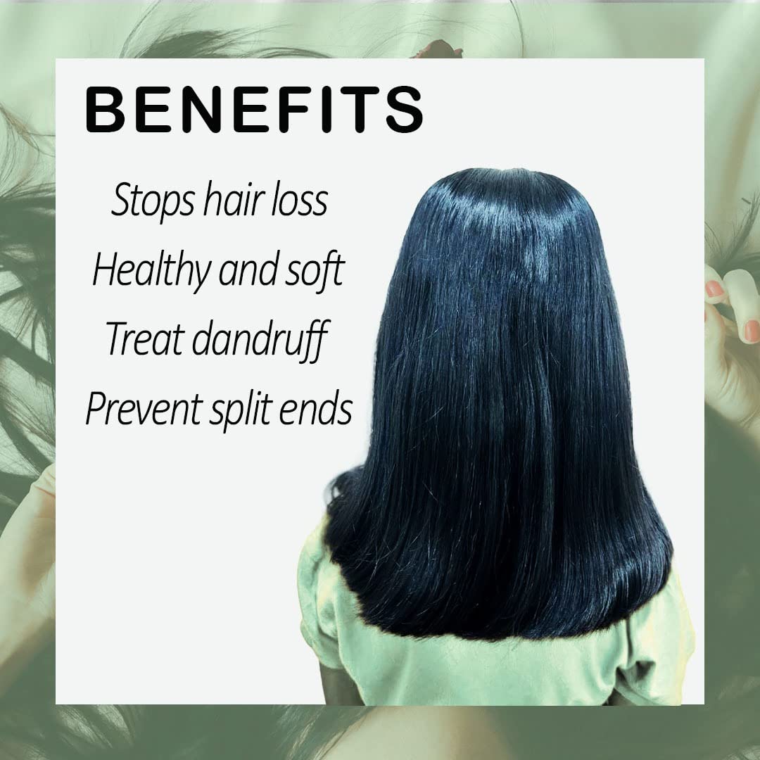 Organic Hibiscus Hair Growth Oil with Coconut Oil & Fenugreek Seeds - 100ml Natural Treatment for Thicker Hair & Reduced Hair Loss | Perfect for Daily Scalp Massage & Overnight Hair Care