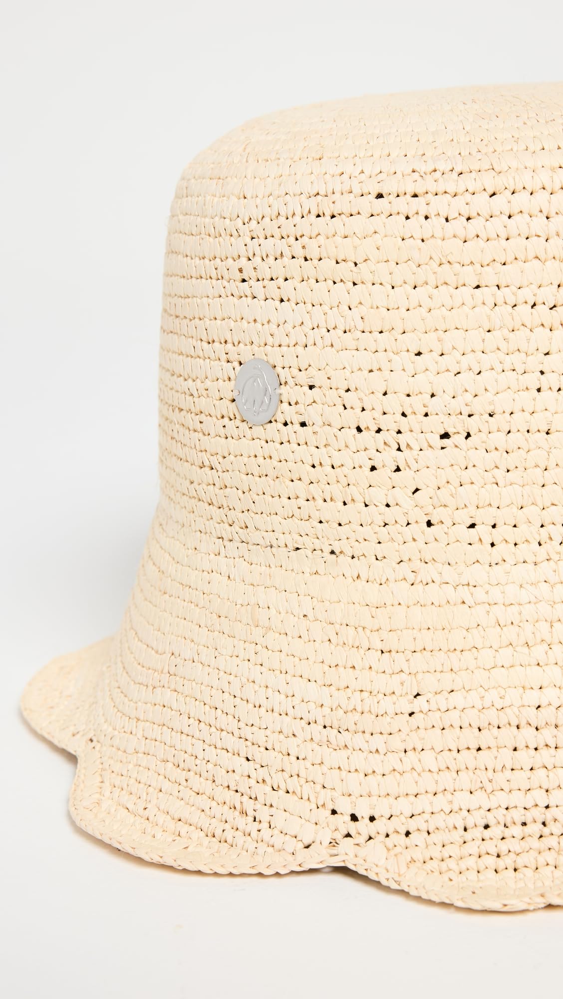 Freya Women's Packable Scallop Crochet Bucket Hat - Breathable Summer Sun Hat for Beach, Travel & Outdoor Activities (Natural/Tan, S-M)