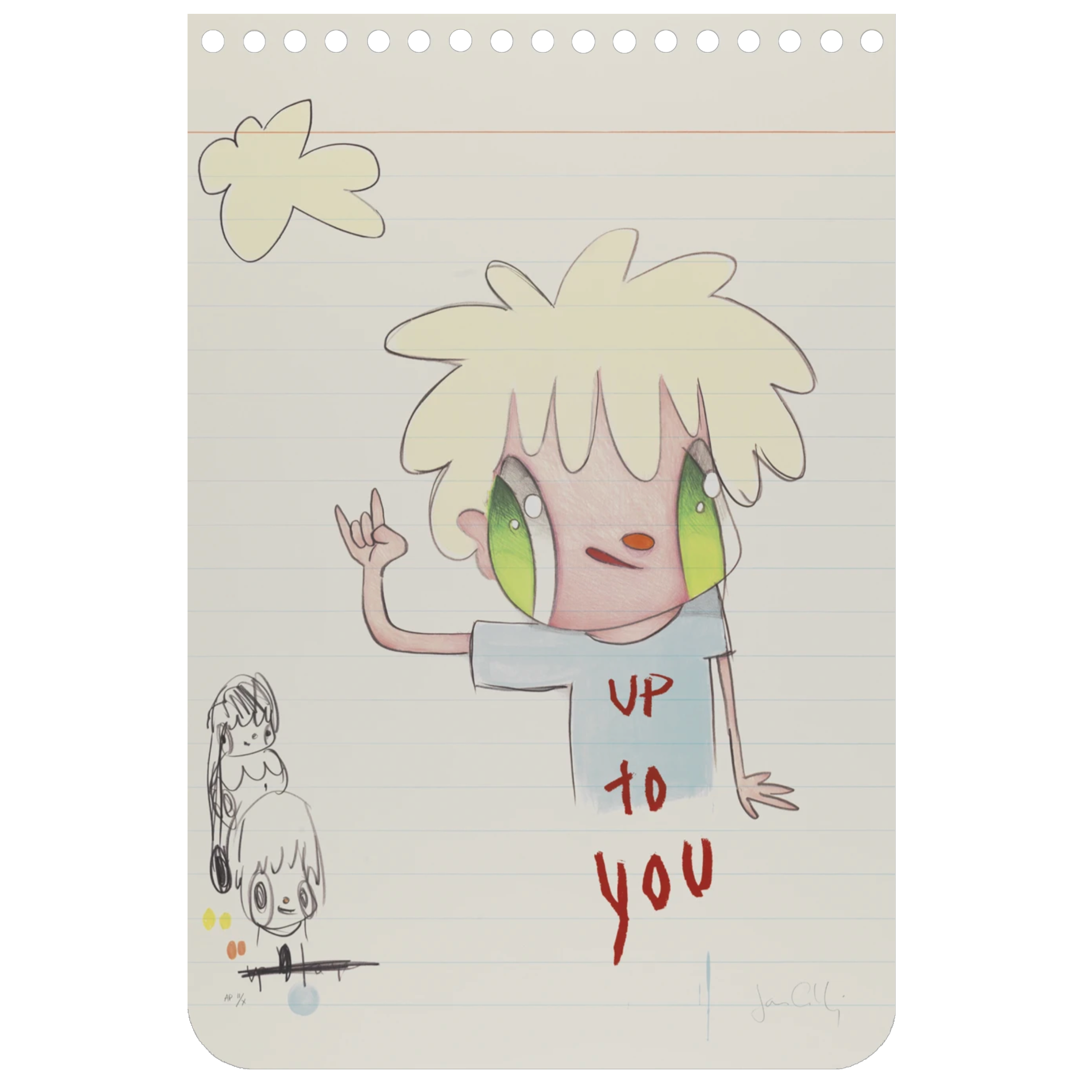 UP TO YOU Print - Limited Edition of 75 - Unique Wall Art for Home & Office Decor