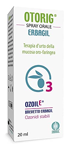 Erbagil Otorig Oral Spray 20ml - Fast Relief for Ear Pain & Discomfort - Perfect for Travel, Swimming & Outdoor Activities
