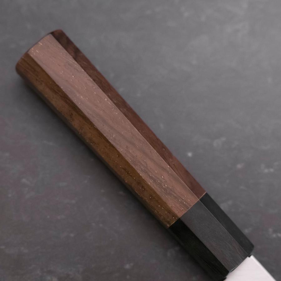 Premium Usuba Knife (Kanto) - White Steel #2 Kasumi Buffalo Walnut Handle 240mm - Japanese Chef Knife for Sushi, Vegetables & Precision Cutting