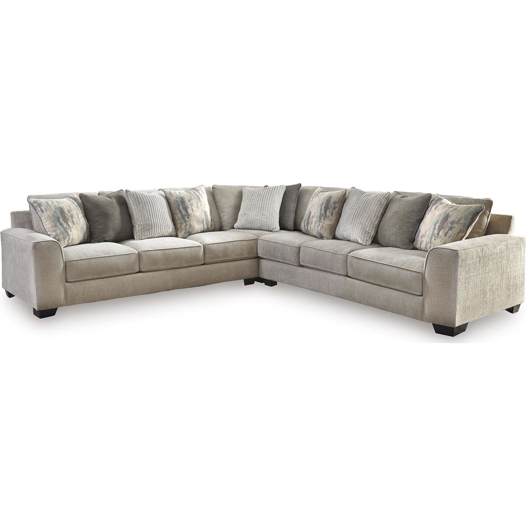 Ardsley 3-Piece Sectional Sofa Set - Modern L-Shaped Couch with Chaise Lounge for Living Room, Family Room & Apartment | Comfortable Fabric Upholstery, Sturdy Frame | Perfect for Small Spaces & Entertaining Guests
